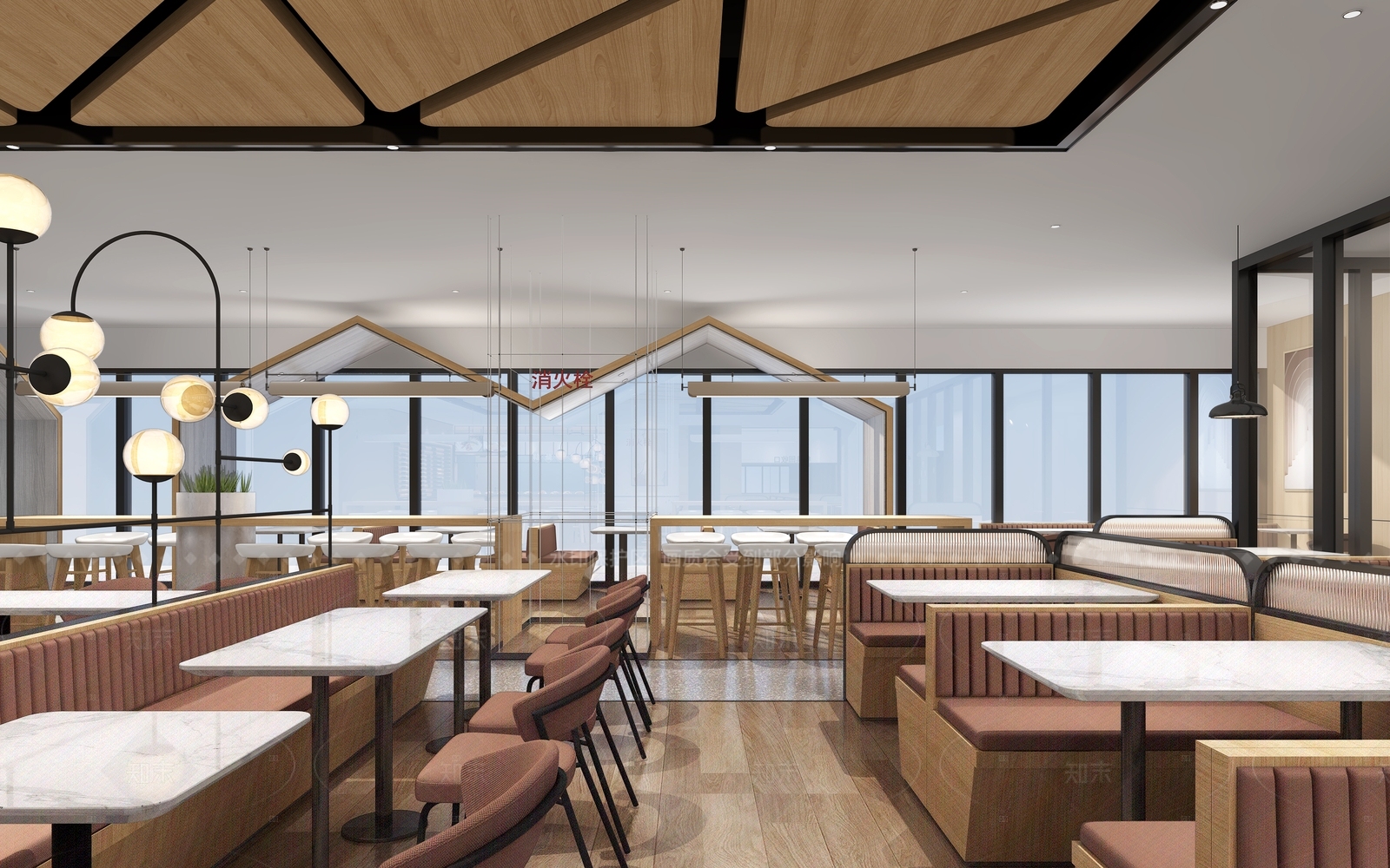 现代自助餐厅3D模型下载【ID:1161772808】