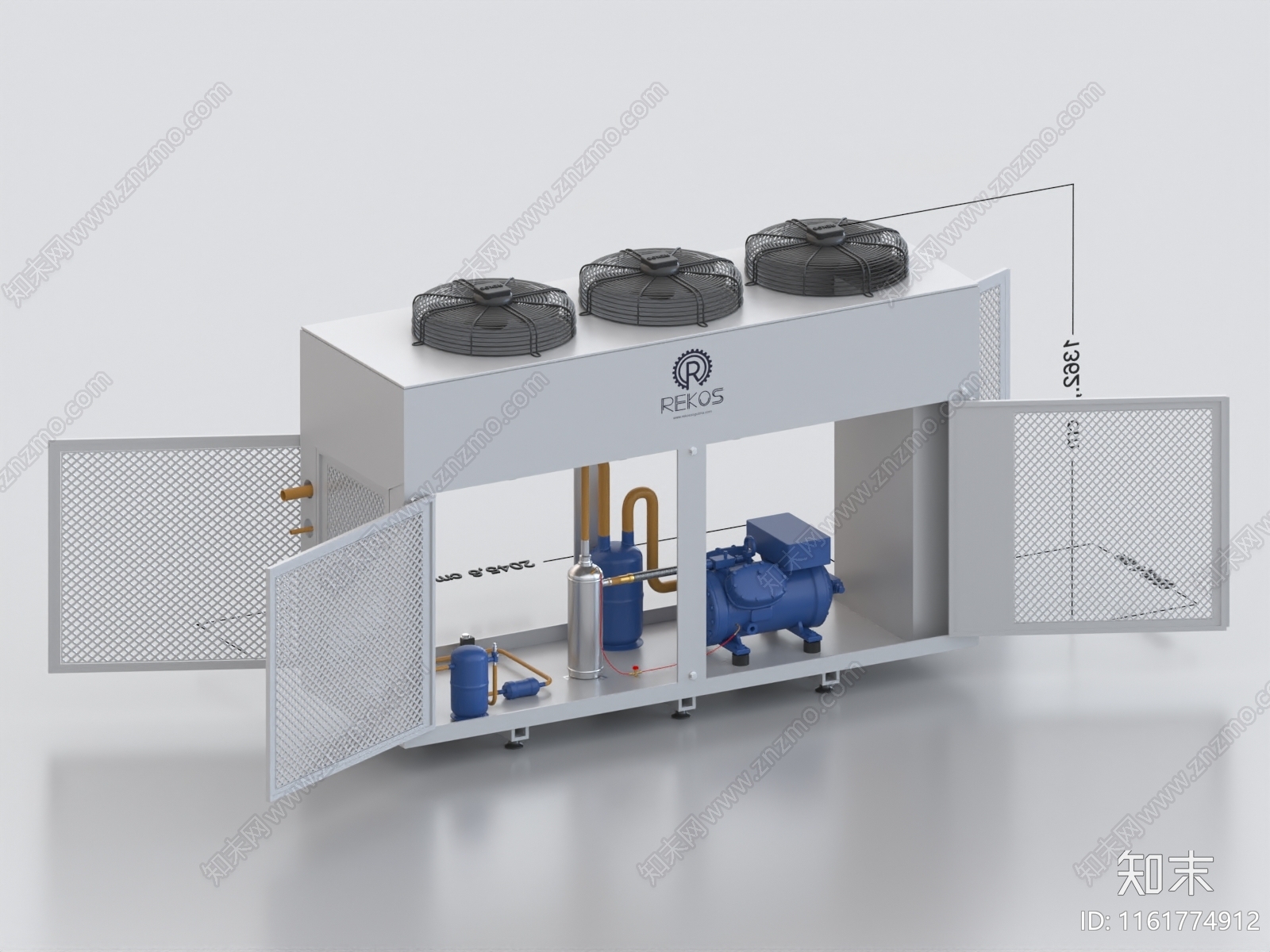 现代制冷机3D模型下载【ID:1161774912】
