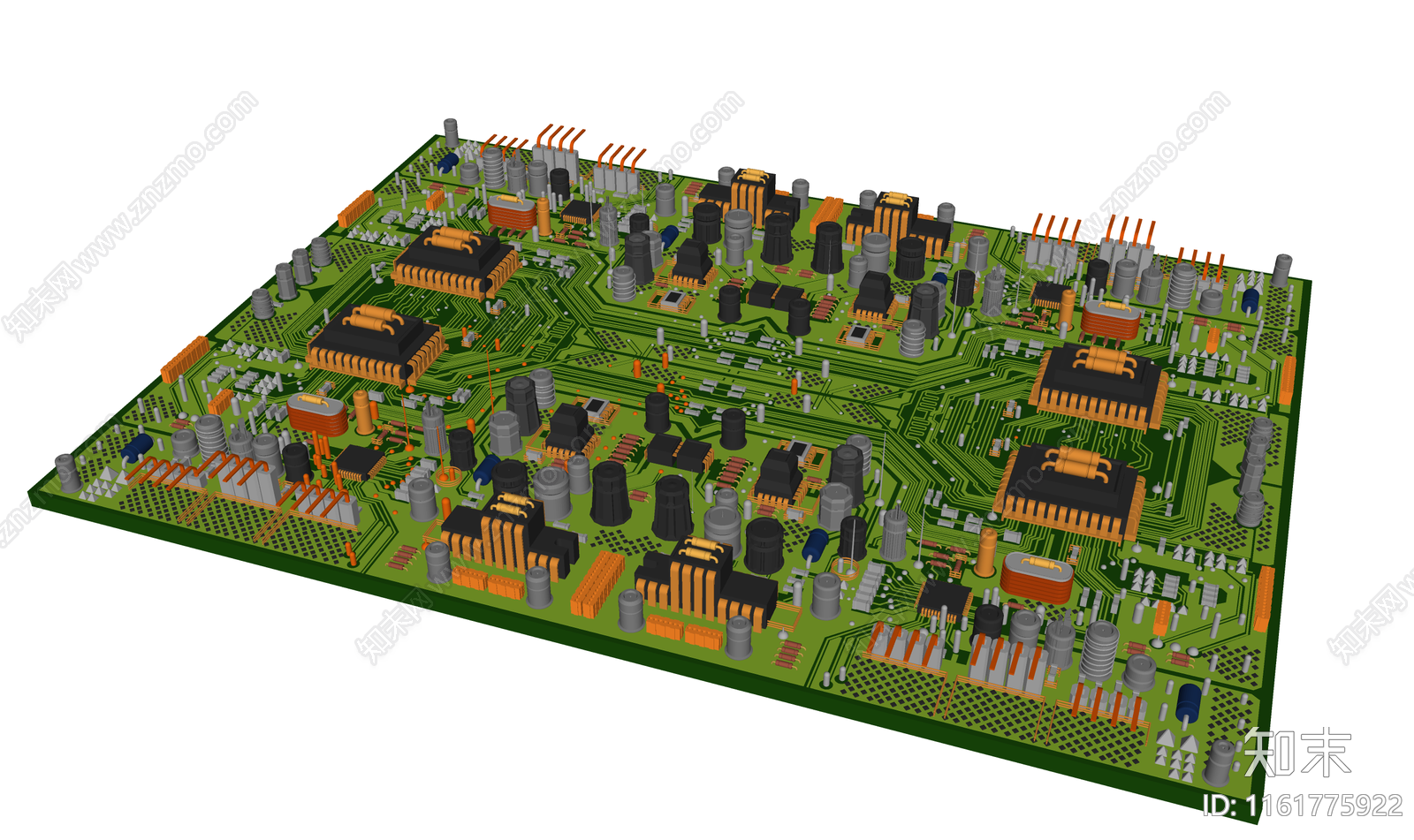 现代科技感电路板SU模型下载【ID:1161775922】