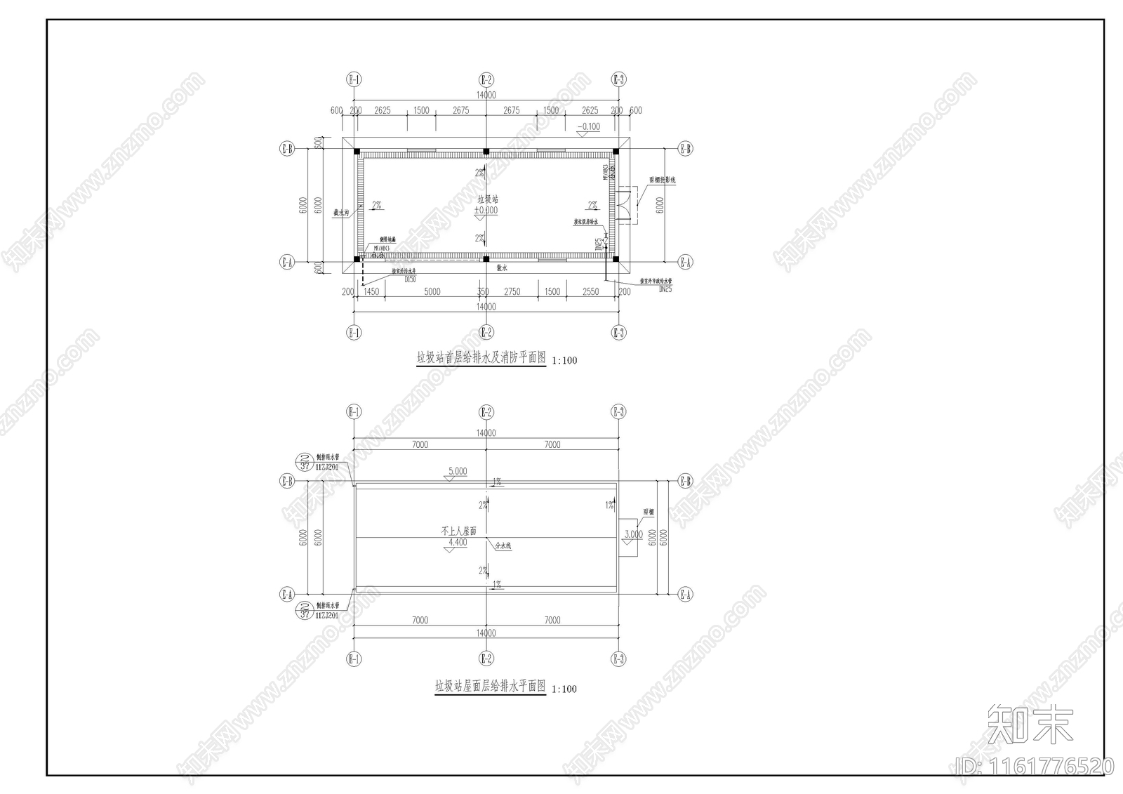 医院垃圾房门卫室给排水图cad施工图下载【ID:1161776520】