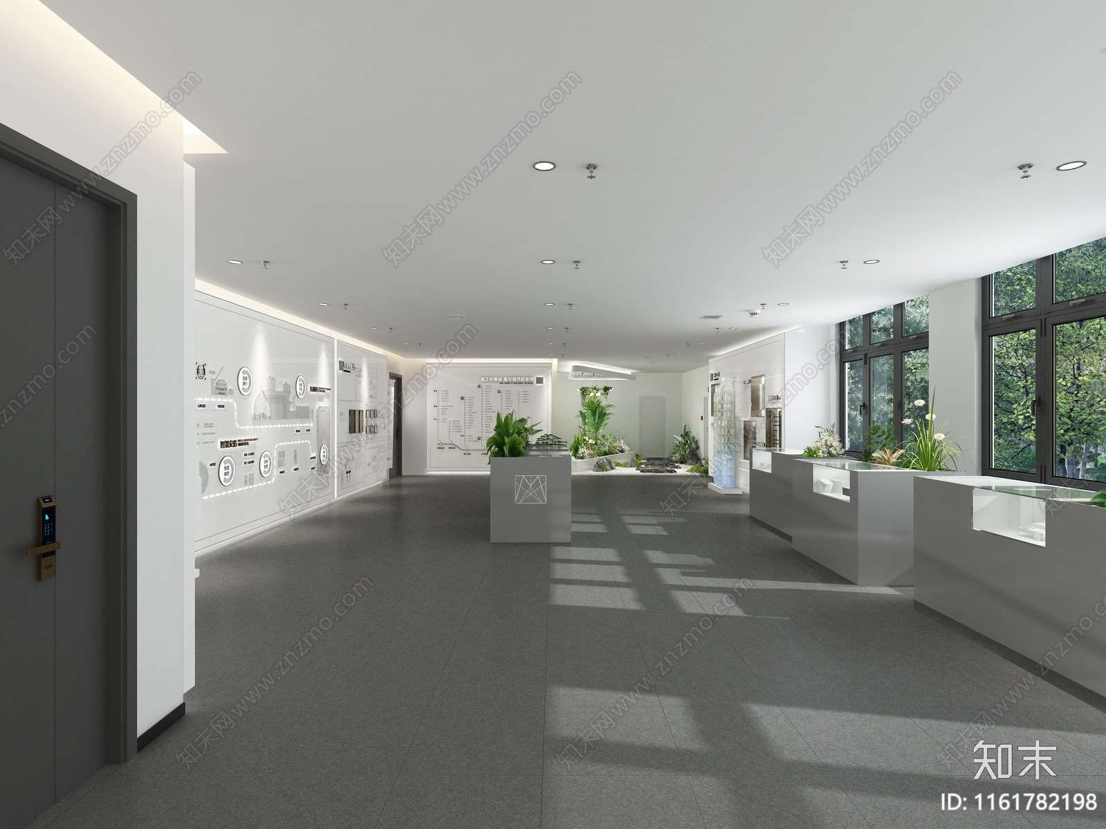 现代家居工艺展厅3D模型下载【ID:1161782198】