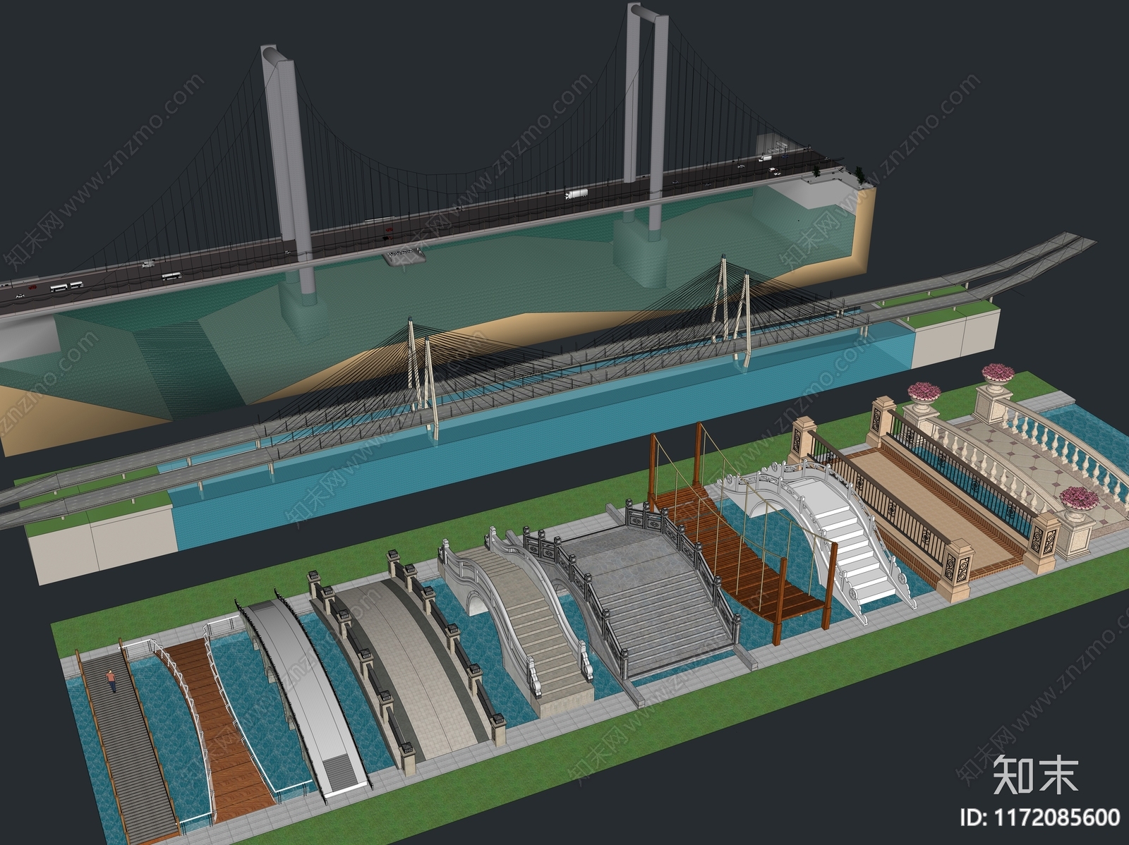 桥3D模型下载【ID:1172085600】