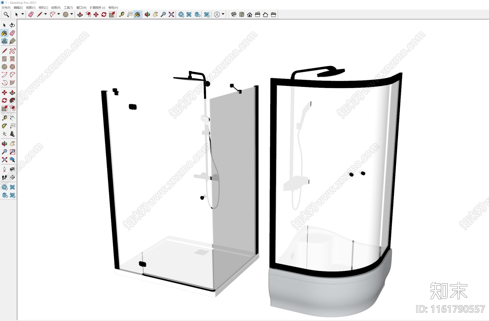 淋浴房SU模型下载【ID:1161790557】