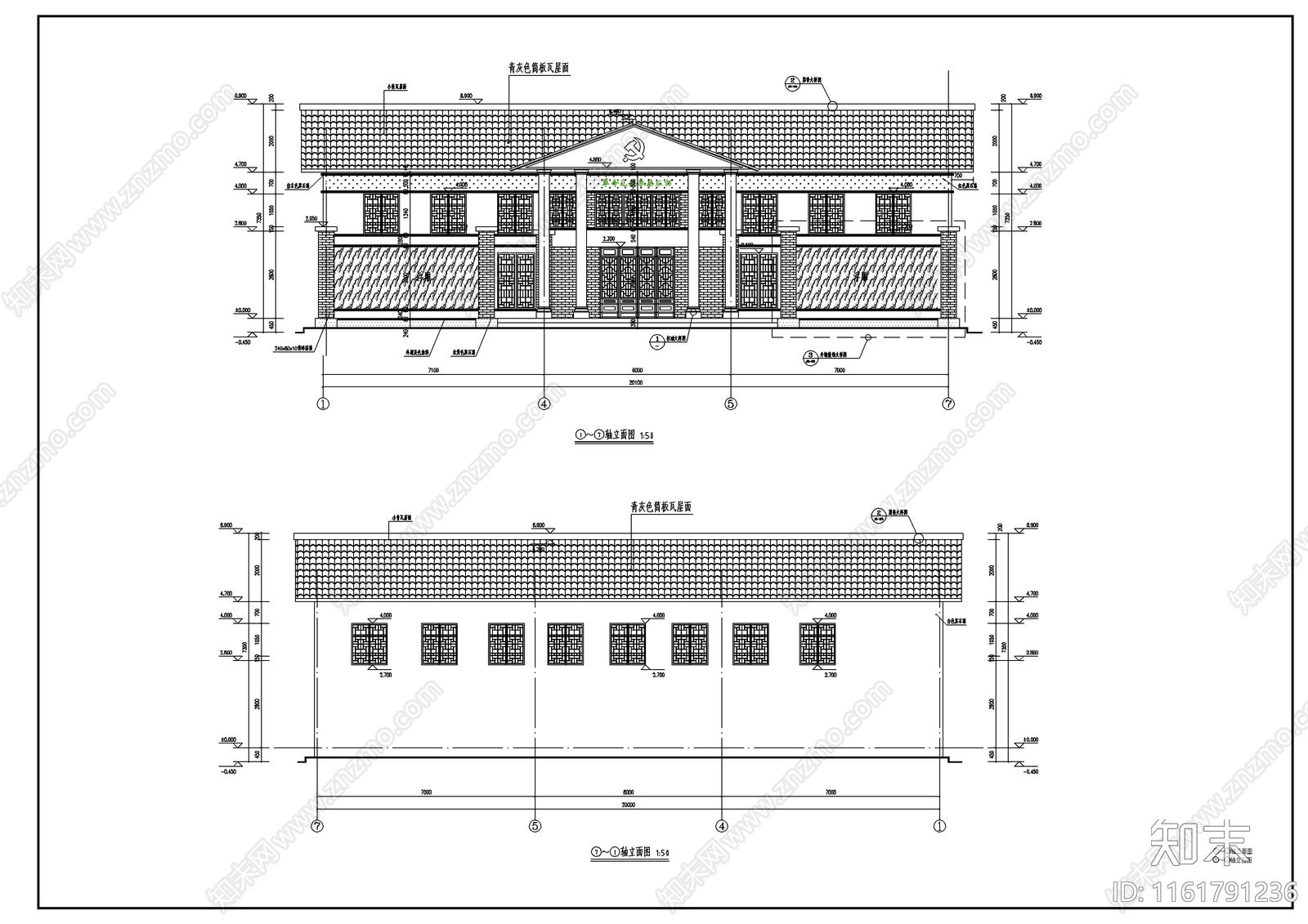 革命展览馆结构建筑设计施工图下载【ID:1161791236】