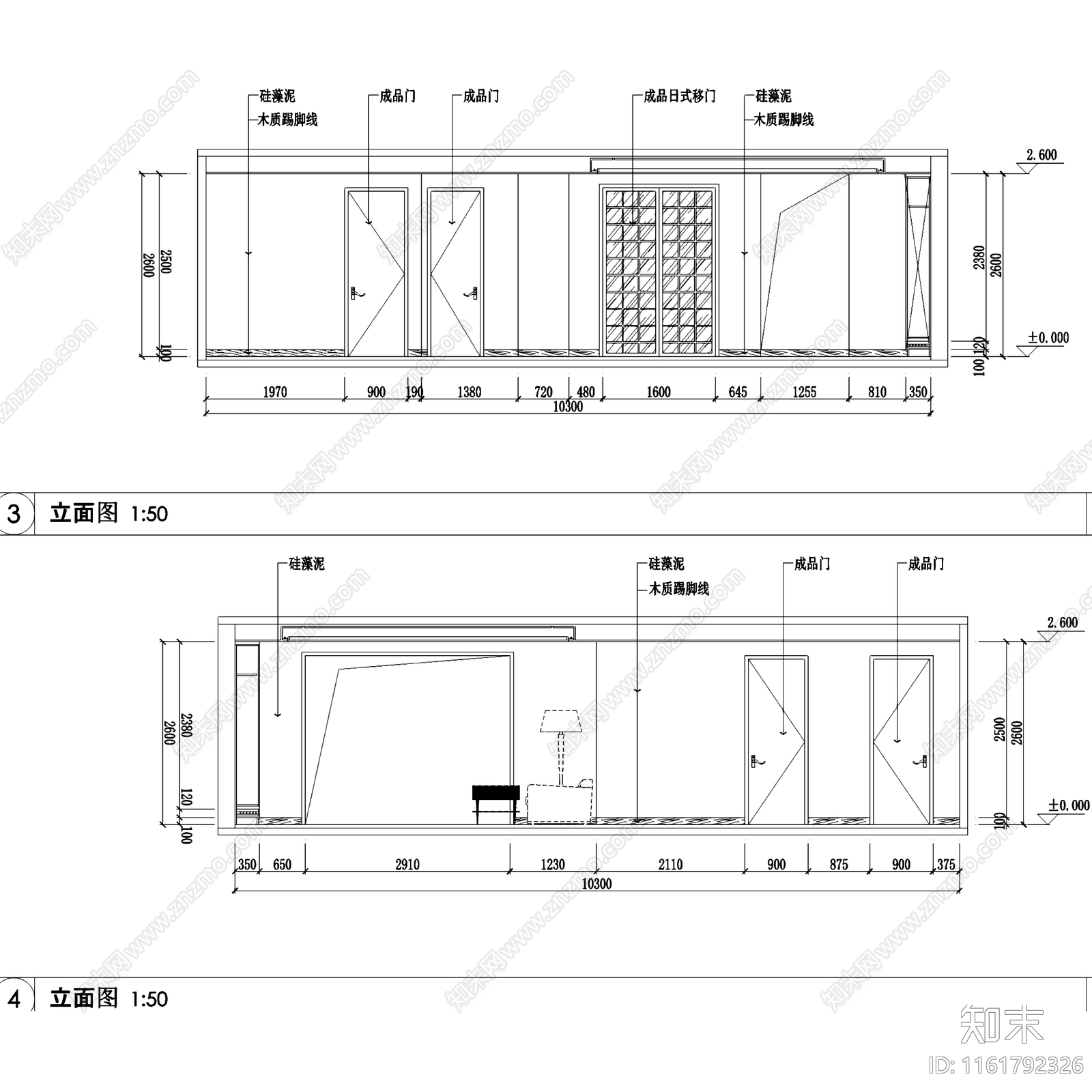 中式日式五室两厅三卫大平层室内家装cad施工图下载【ID:1161792326】