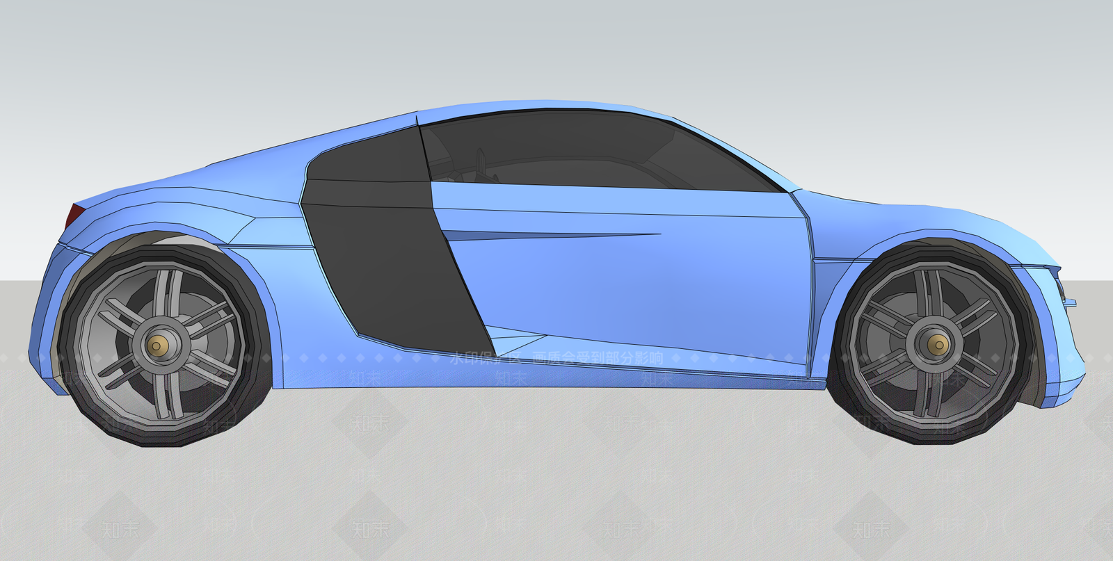 奥迪汽车SU模型下载【ID:1161799778】