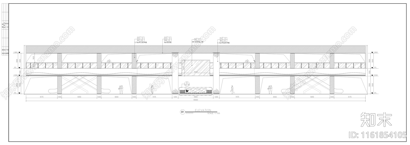 医院门诊楼室内装修图cad施工图下载【ID:1161854105】