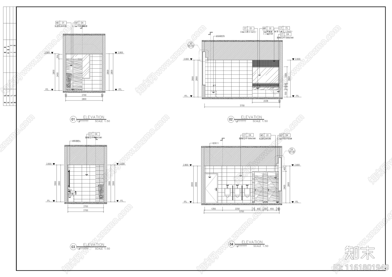 行政综合楼室内装修图cad施工图下载【ID:1161801949】