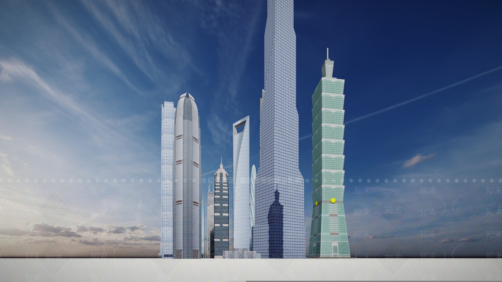 现代世界知名办公楼SU模型下载【ID:1161802513】