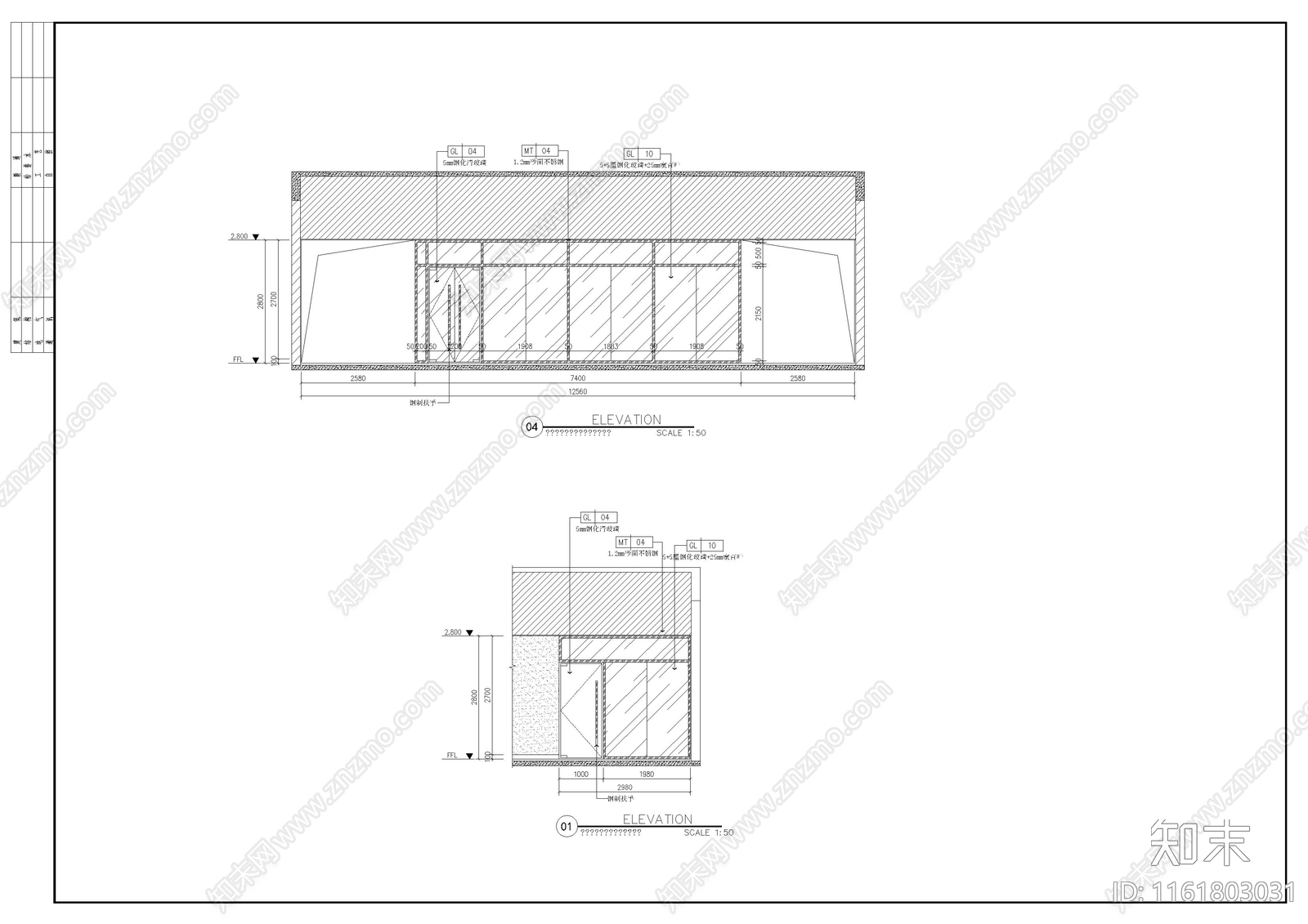 住院综合楼室内装修cad施工图下载【ID:1161803031】