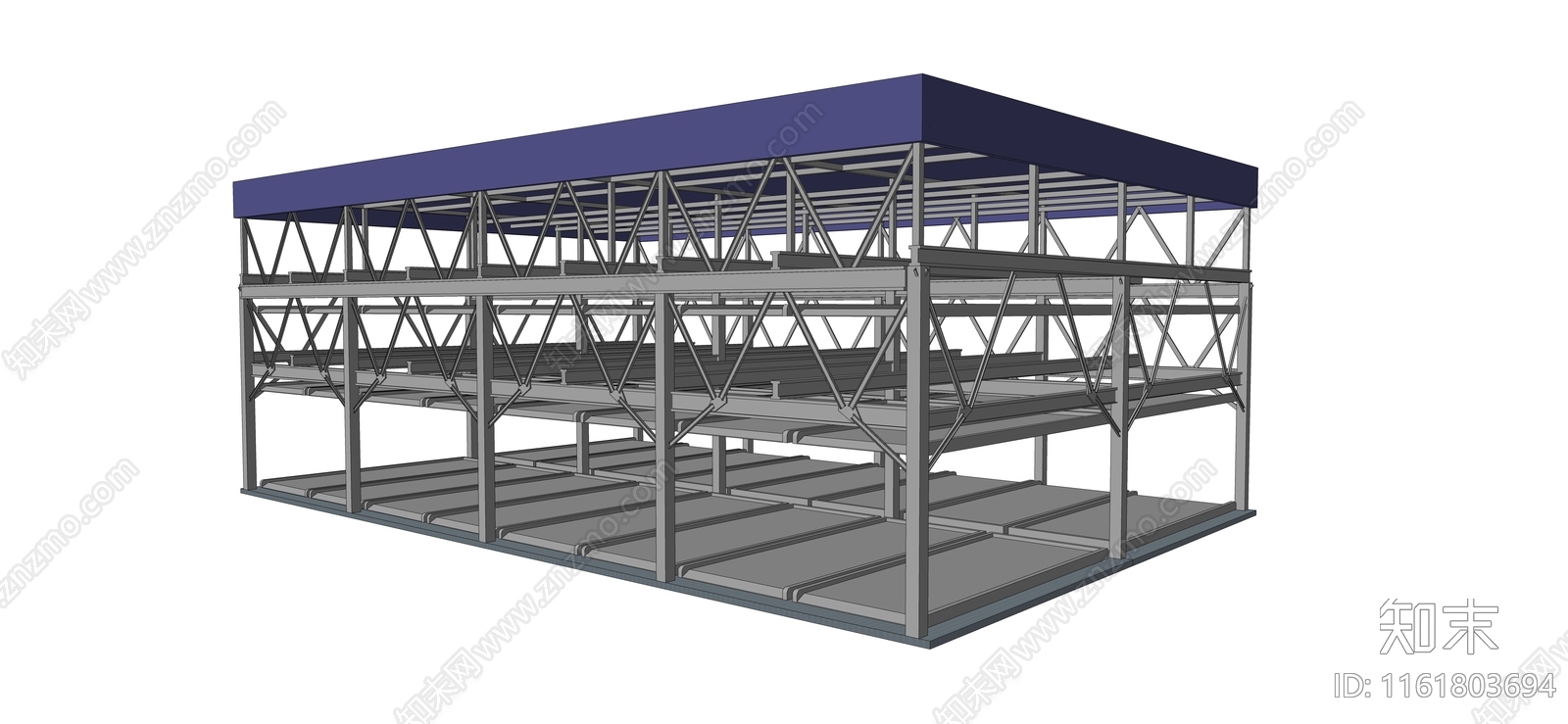 现代立体车库SU模型下载【ID:1161803694】