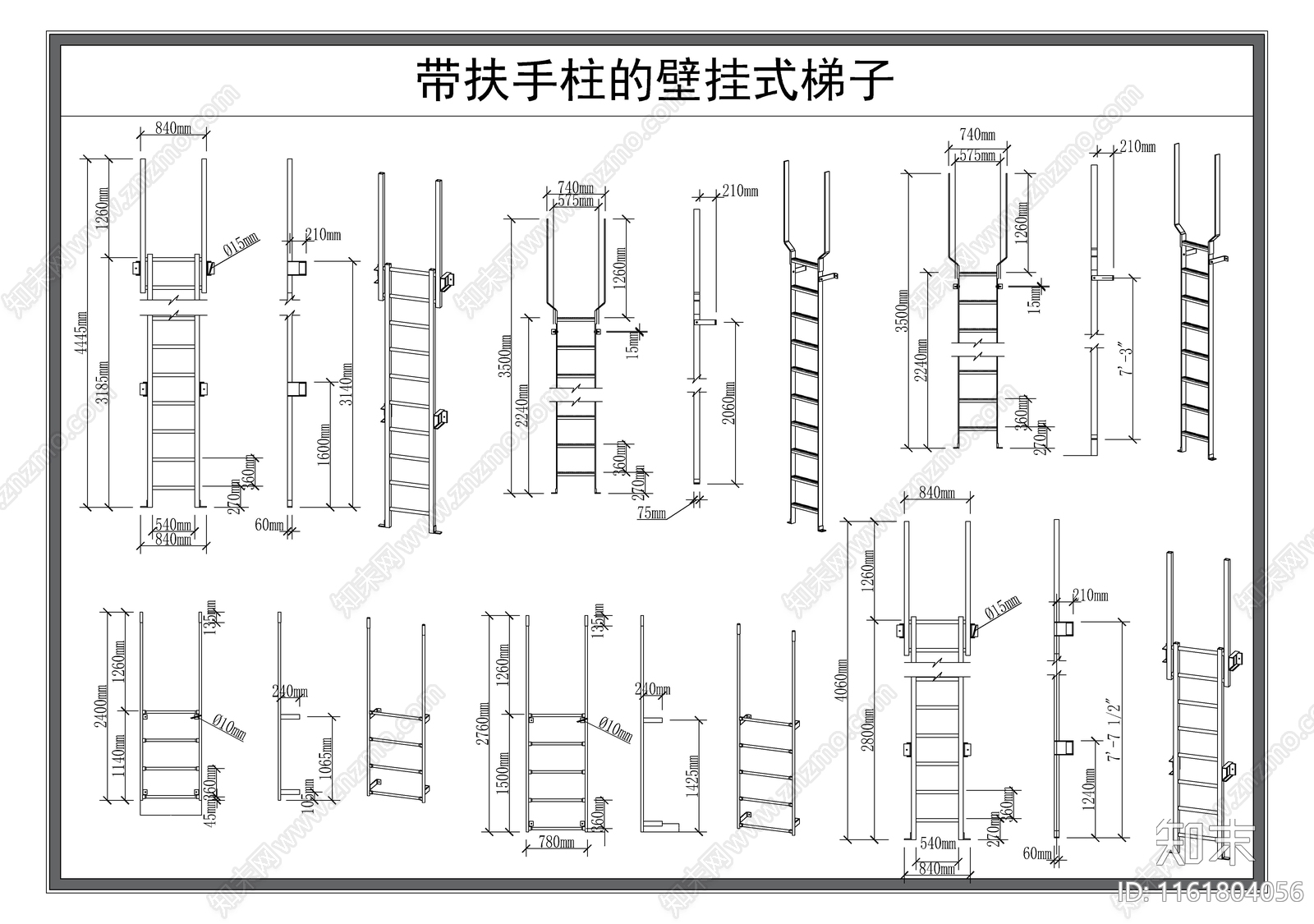 梯施工图下载【ID:1161804056】