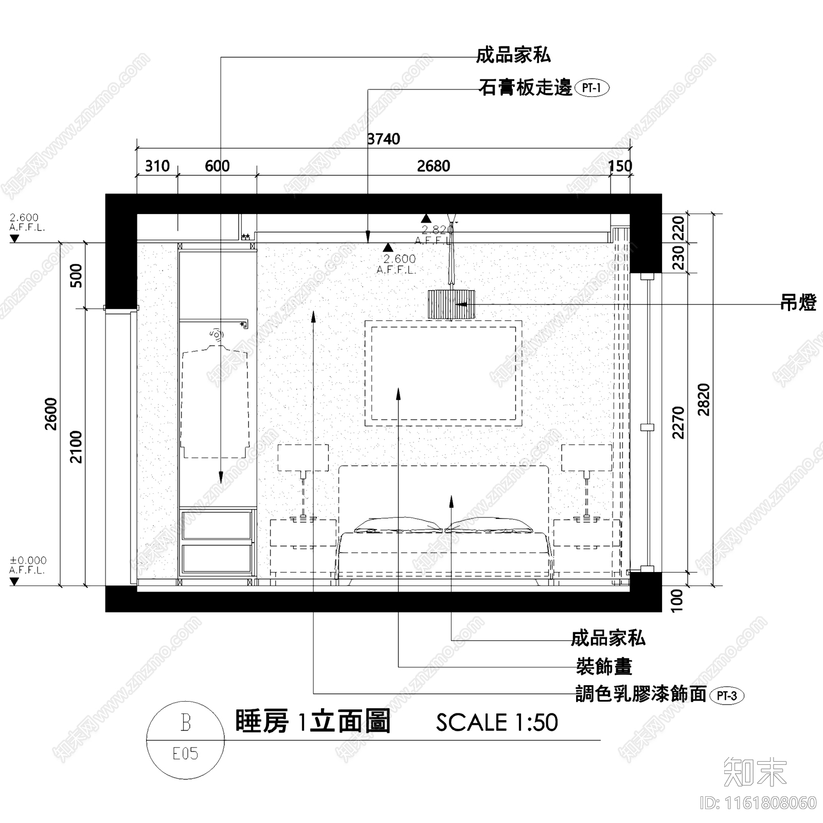 现代简约四室两厅两卫私宅大平层室内家装cad施工图下载【ID:1161808060】