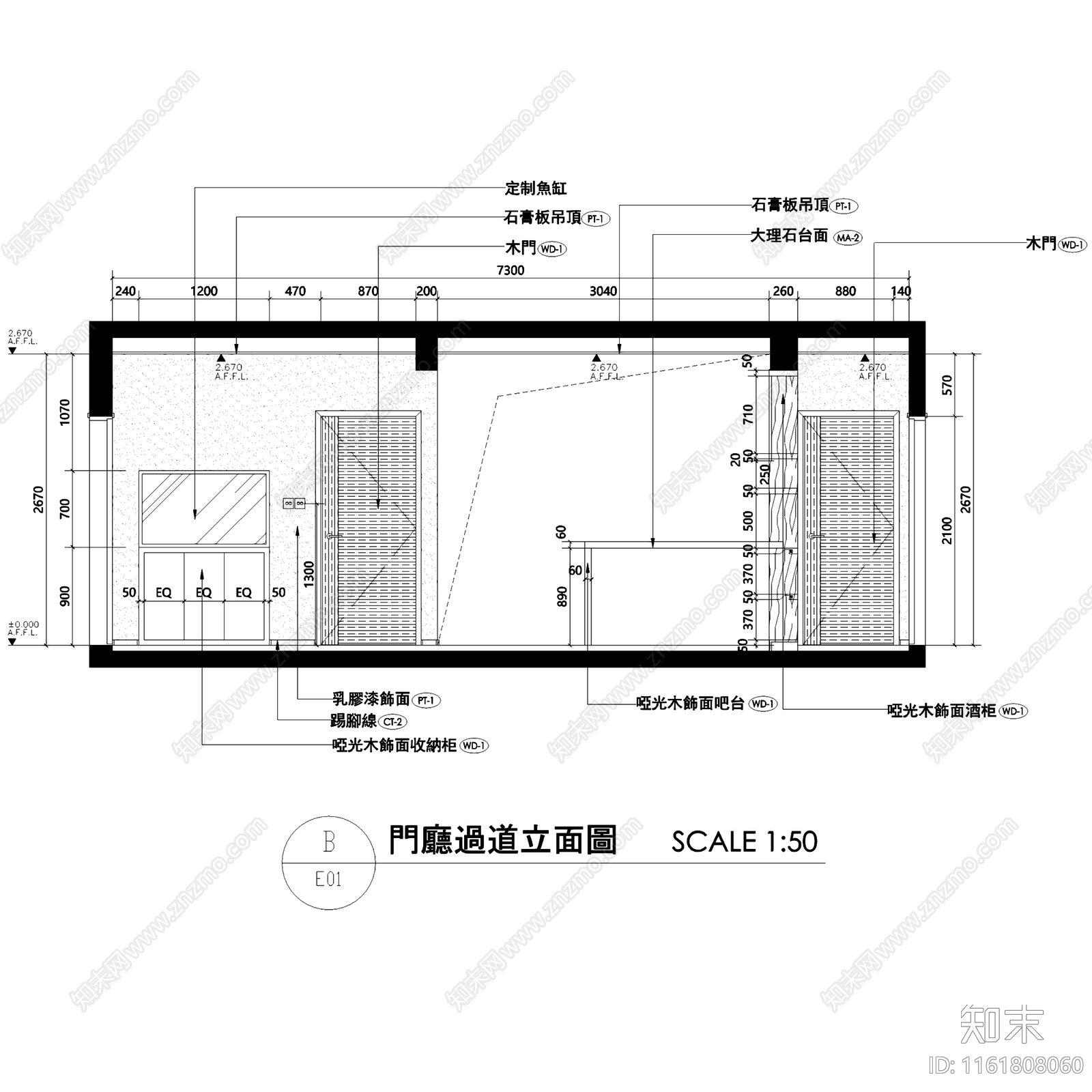 现代简约四室两厅两卫私宅大平层室内家装cad施工图下载【ID:1161808060】