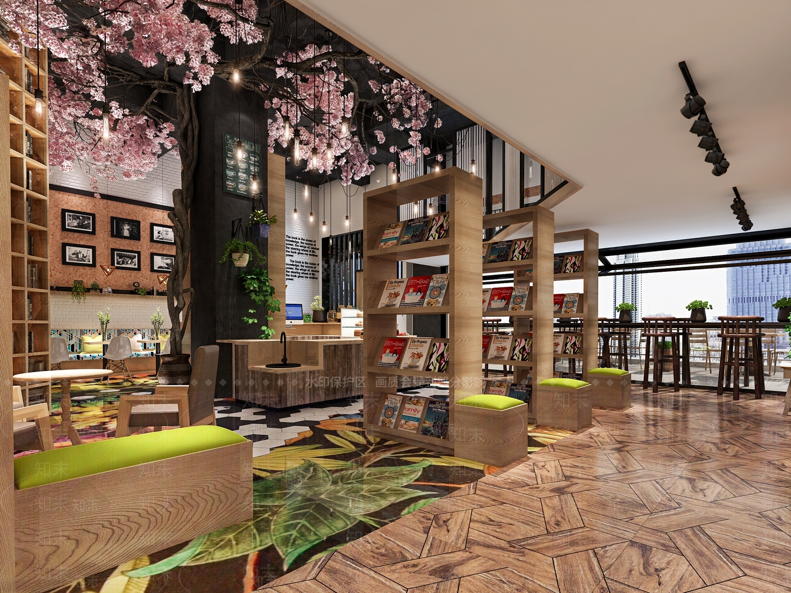 现代书店3D模型下载【ID:1161809458】