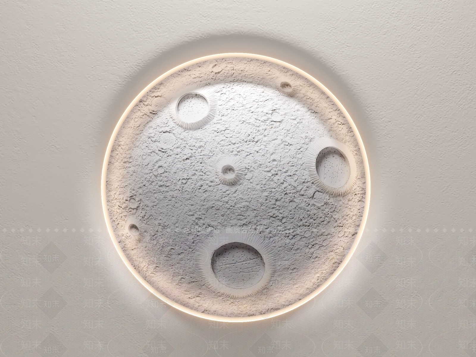 现代月球灯SU模型下载【ID:1161811913】