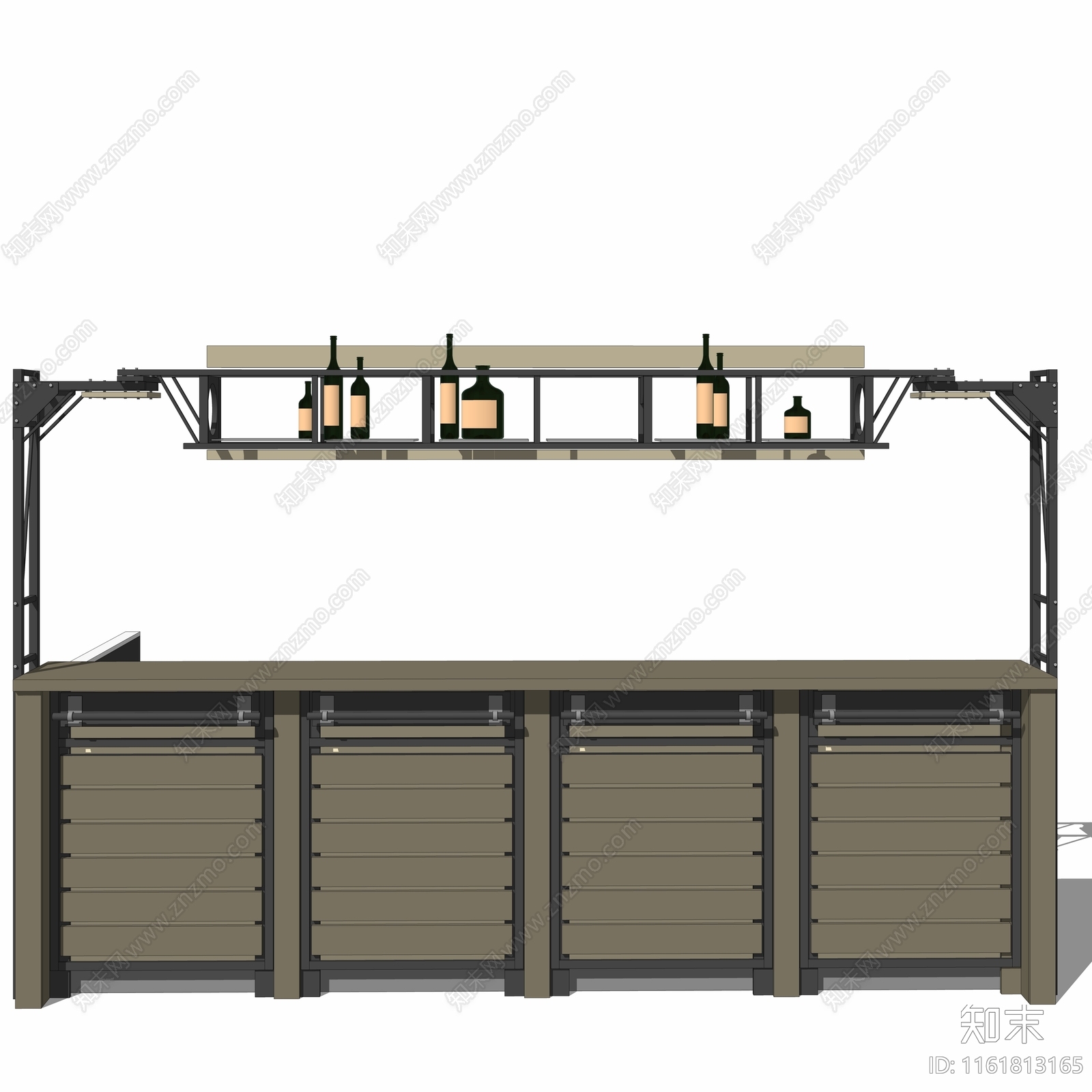 现代吧台合集SU模型下载【ID:1161813165】