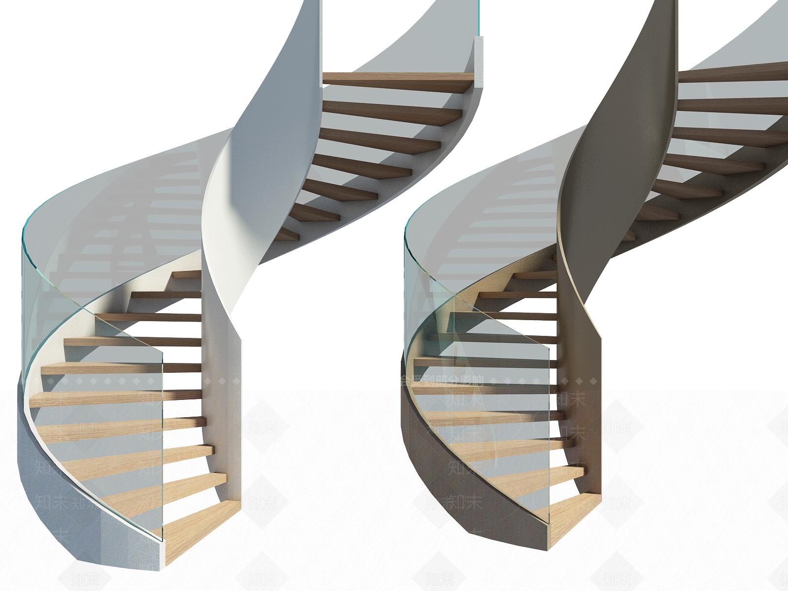 现代旋转楼梯3D模型下载【ID:1161817268】
