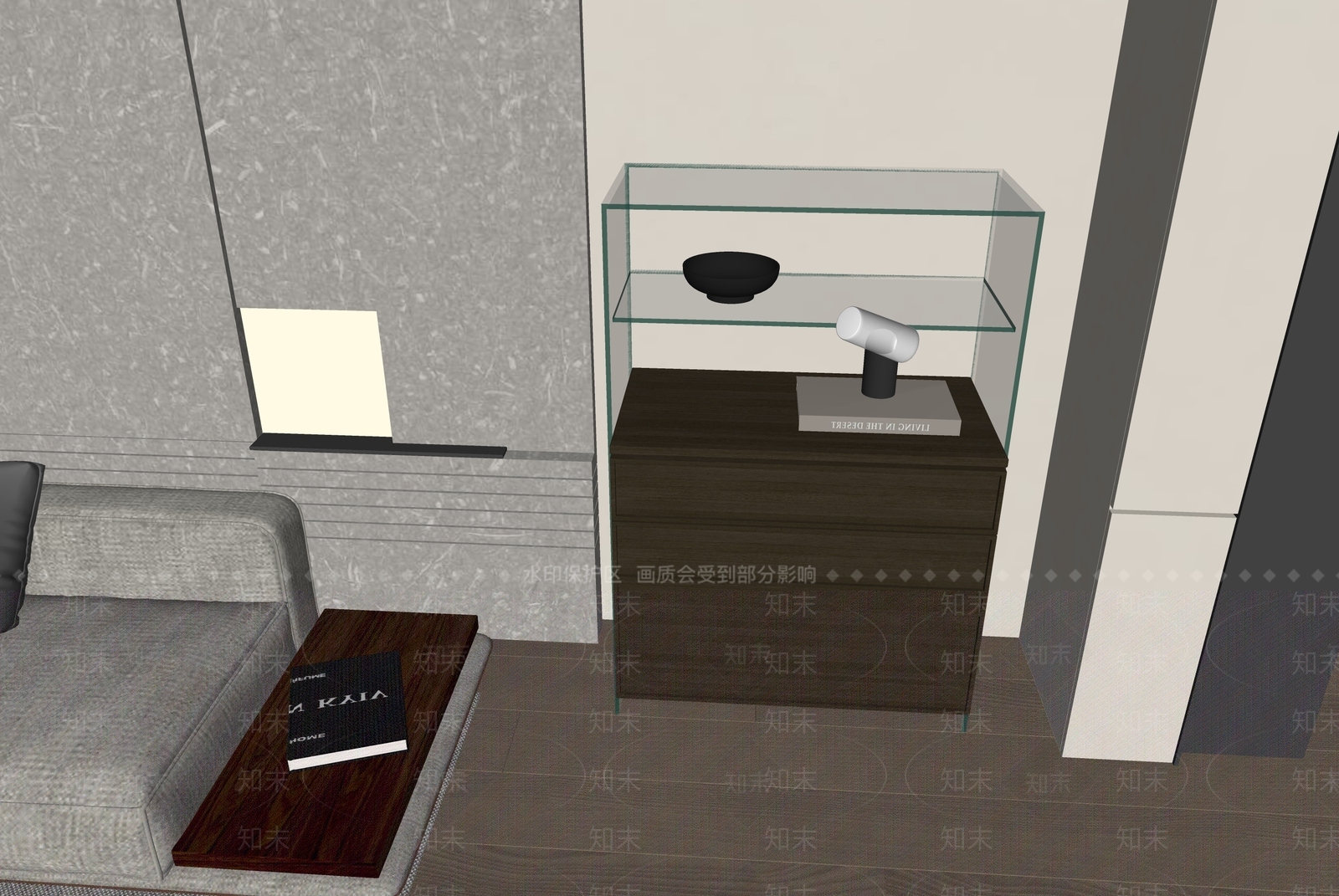 现代储物柜SU模型下载【ID:1161823089】