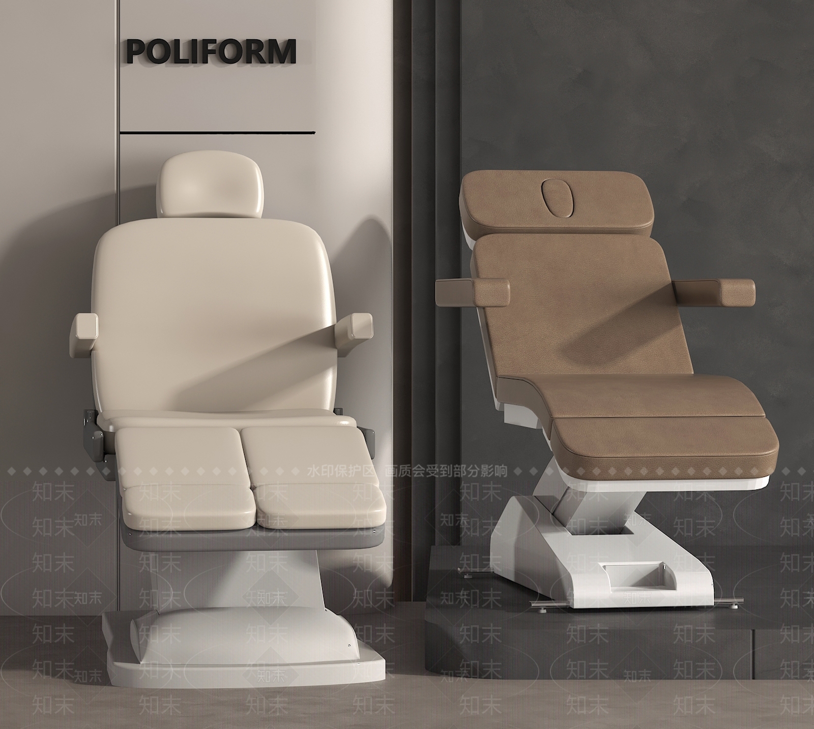 现代理发椅3D模型下载【ID:1161823826】