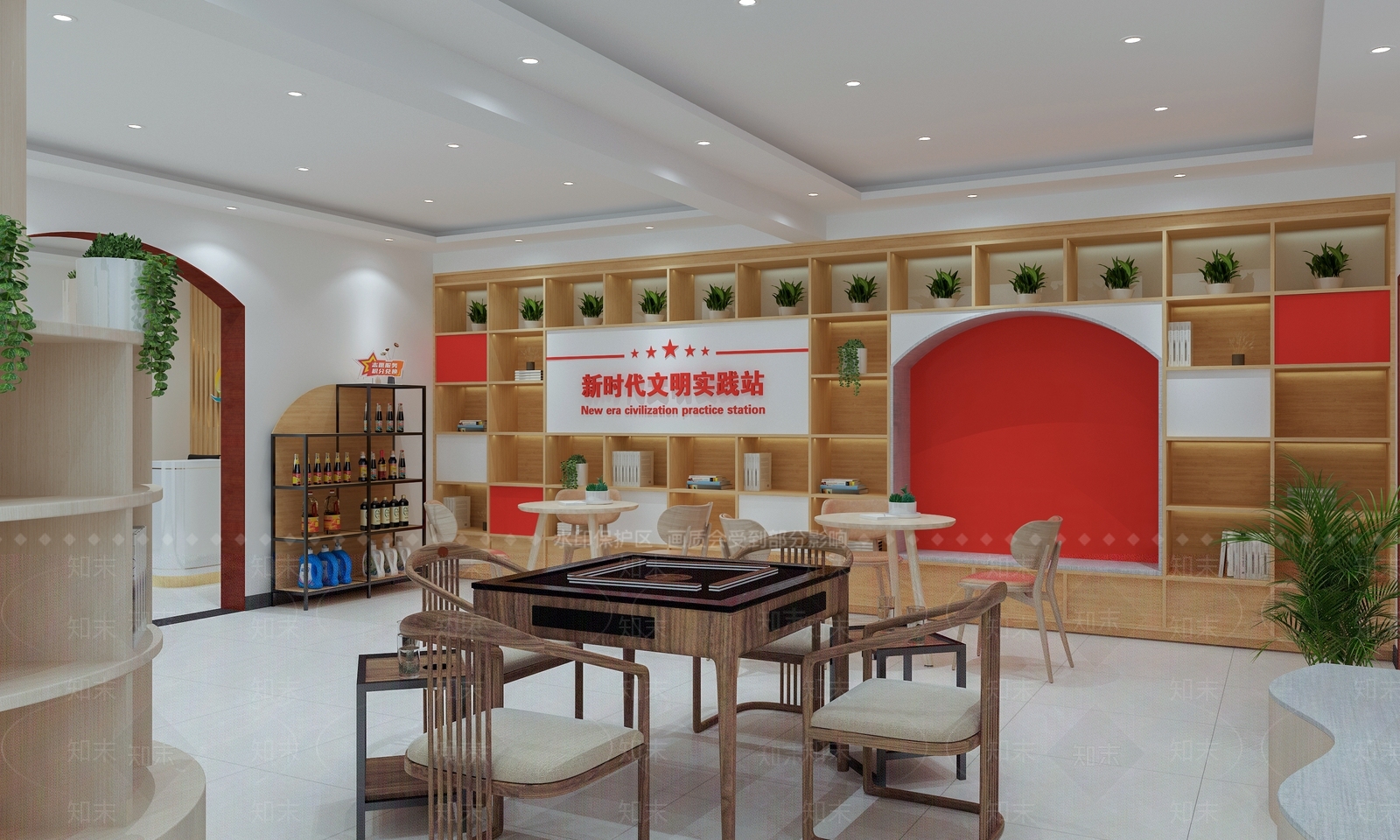 现代新时代文明实践站活动中心3D模型下载【ID:1161825995】