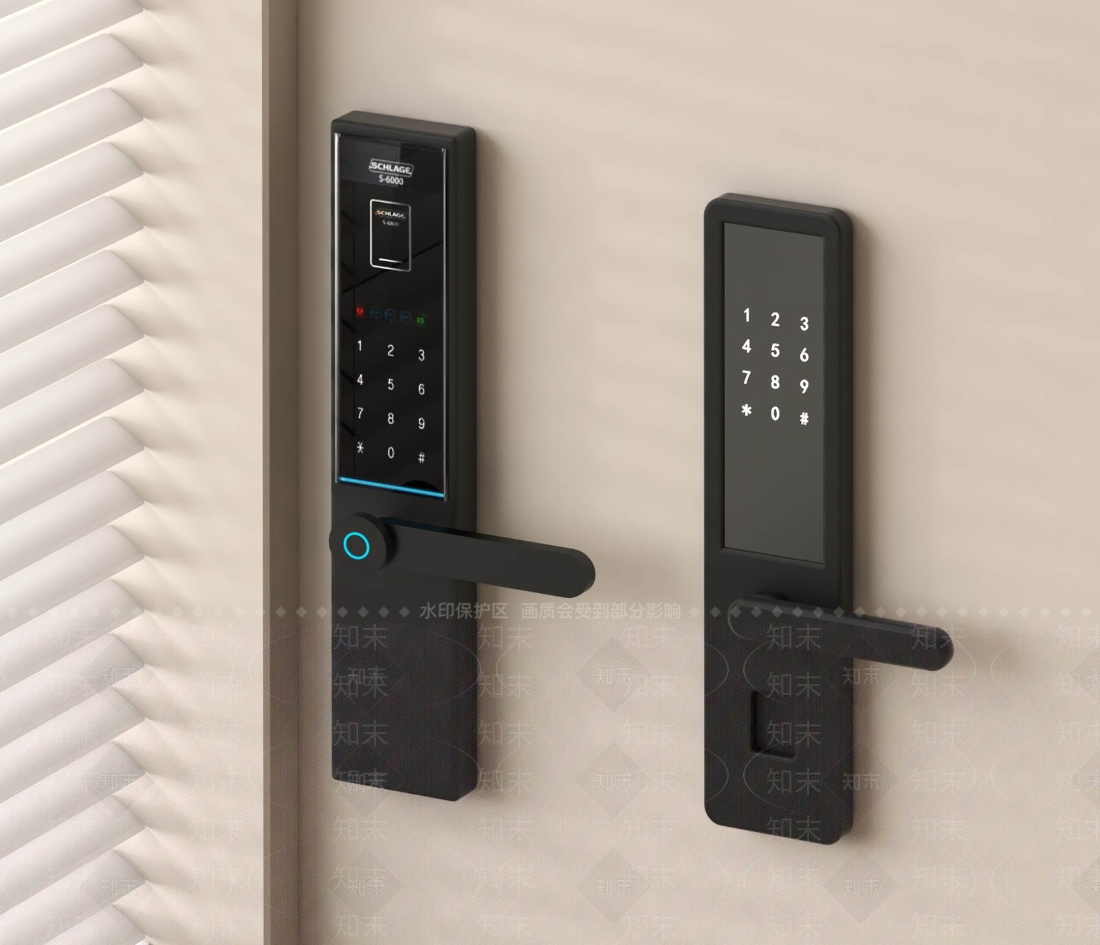 现代智能门锁SU模型下载【ID:1161829002】