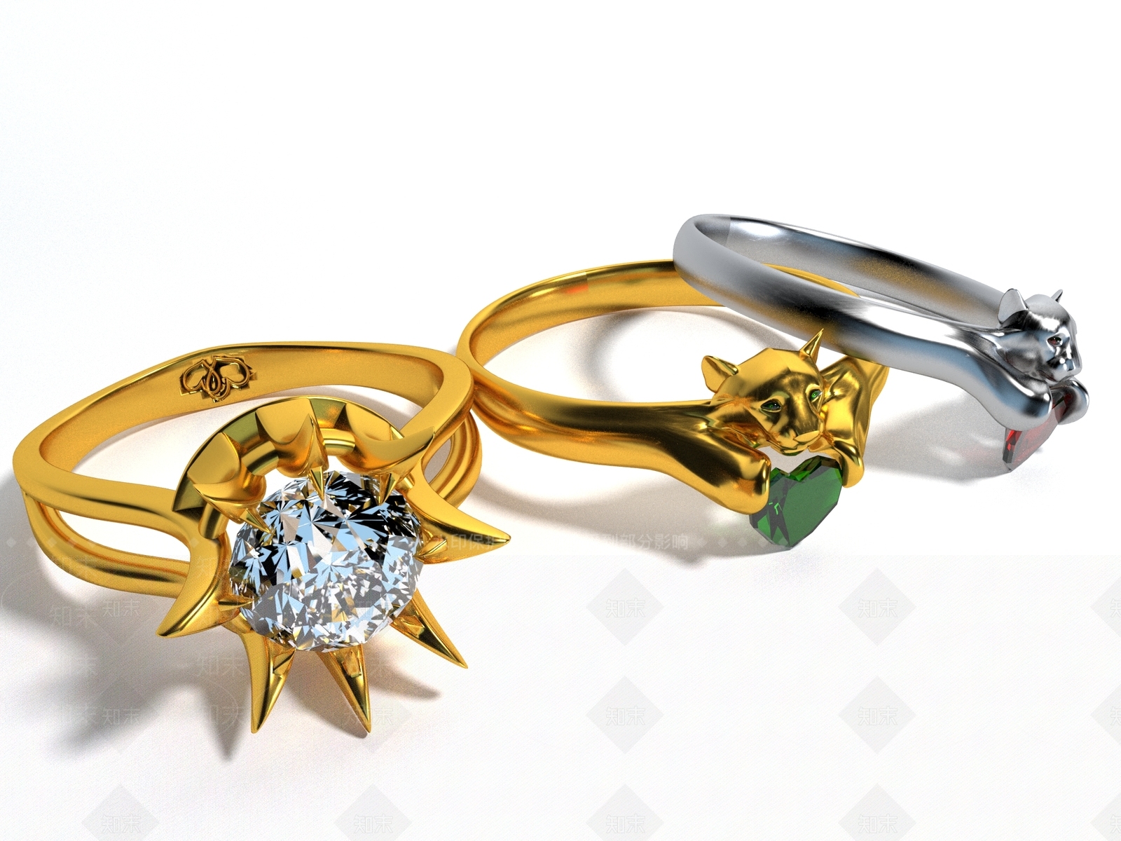 珠宝首饰3D模型下载【ID:1161837913】