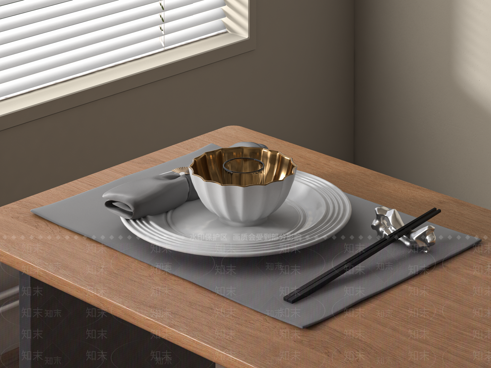 餐具3D模型下载【ID:1161842723】
