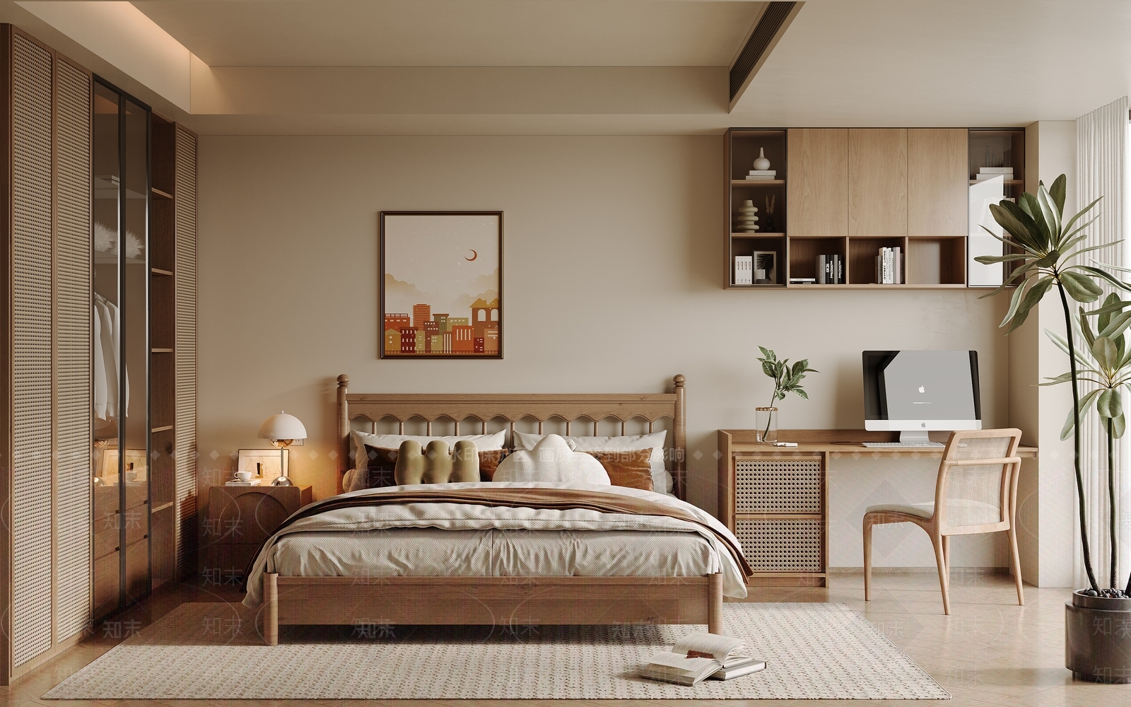 城市建筑挂画挂画SU模型下载【ID:1227403703】
