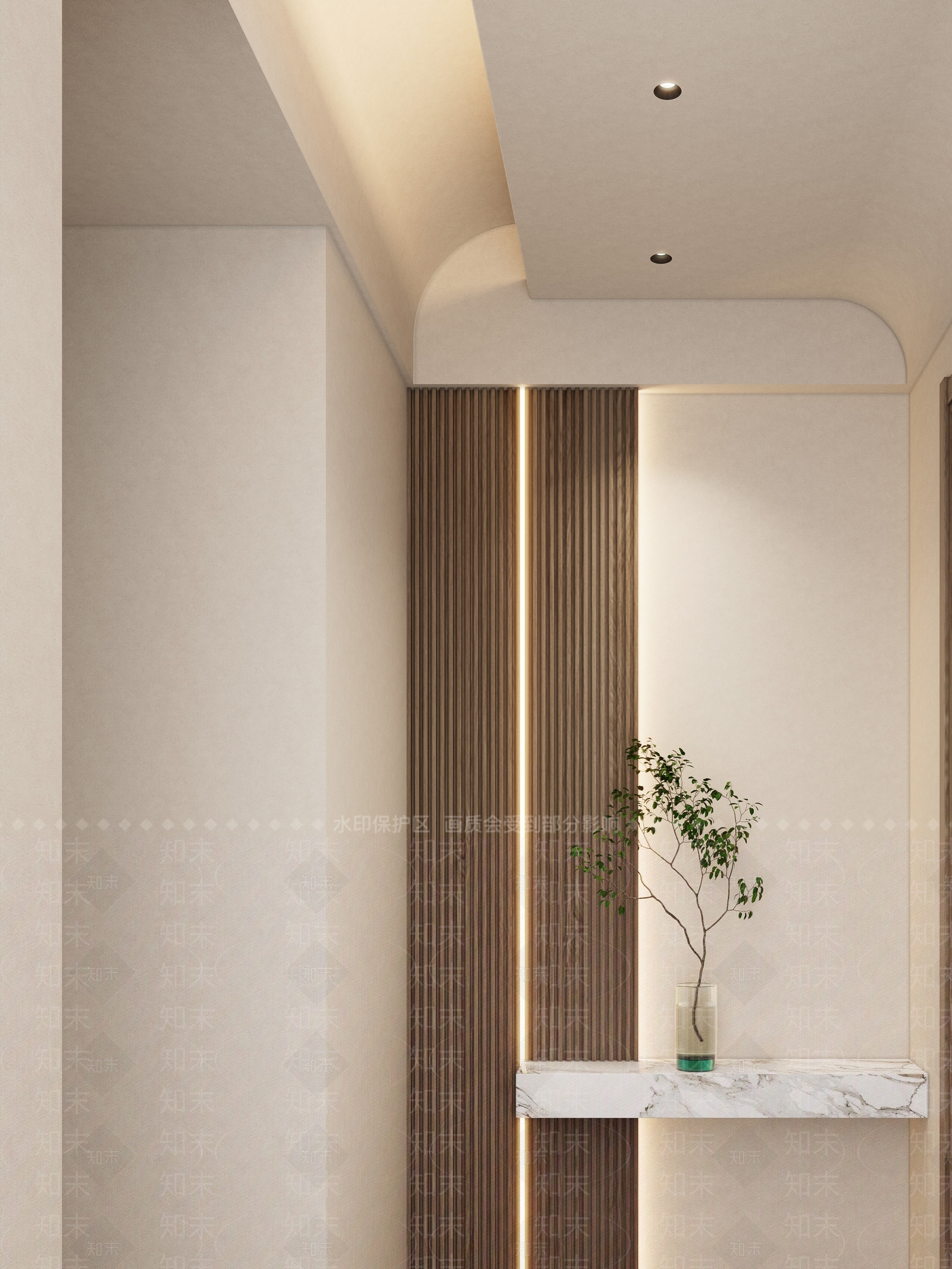 现代玄关3D模型下载【ID:1161848496】_知末3d模型网