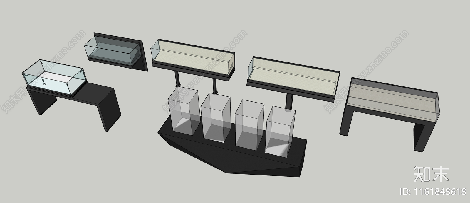 现代展柜SU模型下载【ID:1161848618】