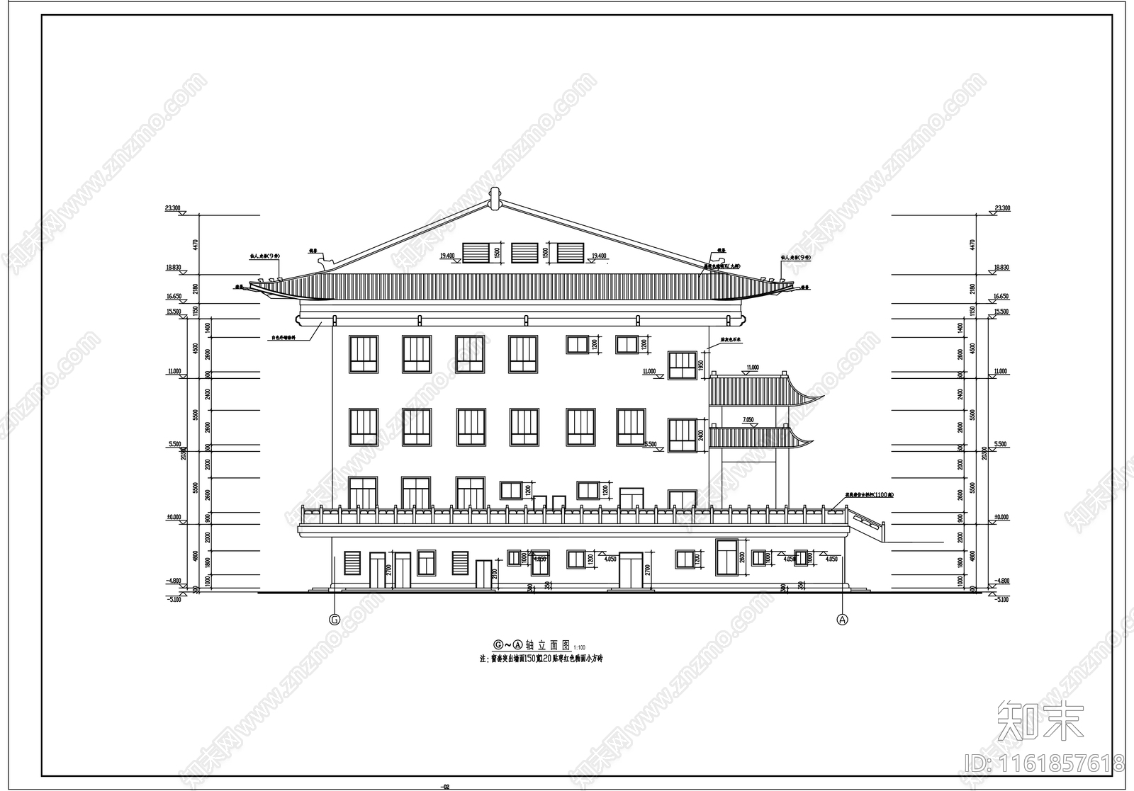 中式古建观音殿寺庙综合楼建筑结构施工图下载【ID:1161857618】