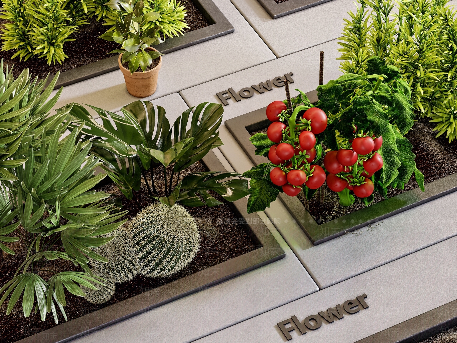 绿植SU模型下载【ID:1161862409】