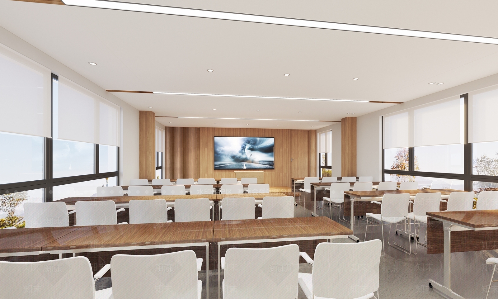 现代会议室3D模型下载【ID:1161863451】