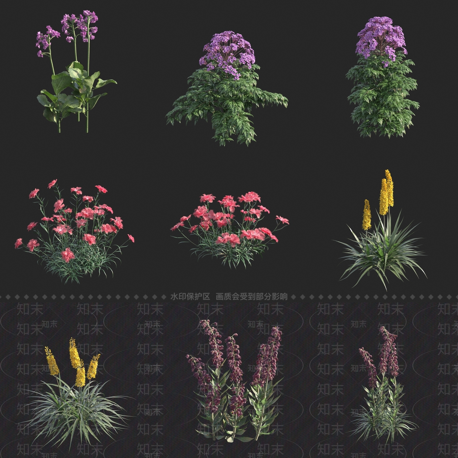 花草3D模型下载【ID:1161865484】