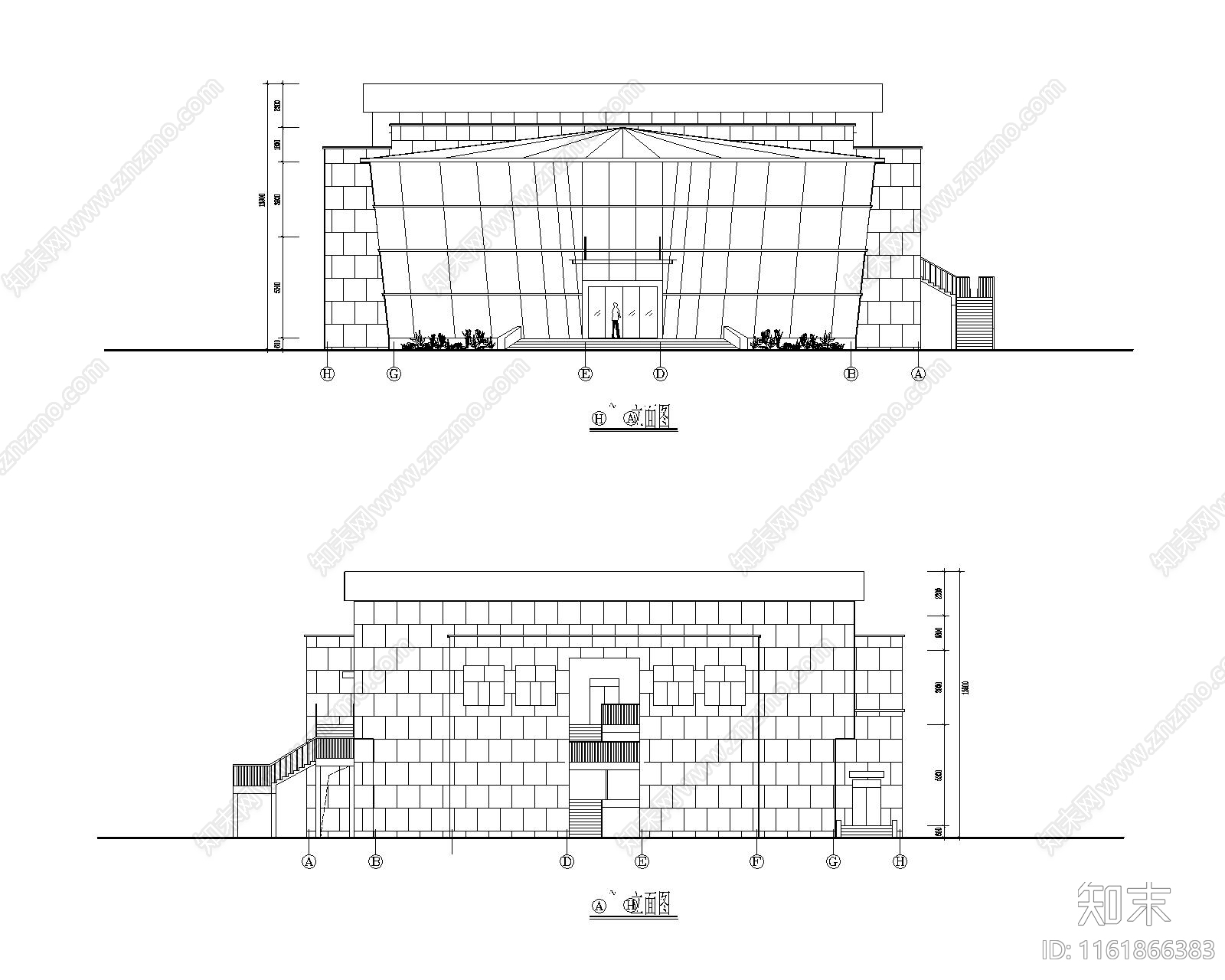 市民体育馆游泳馆施工图下载【ID:1161866383】