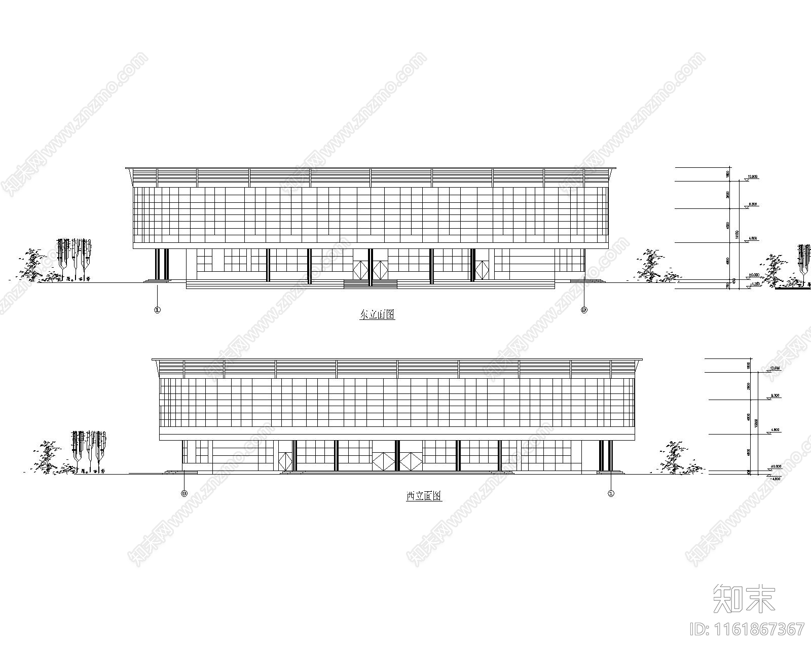 圆形体育馆建筑施工图下载【ID:1161867367】