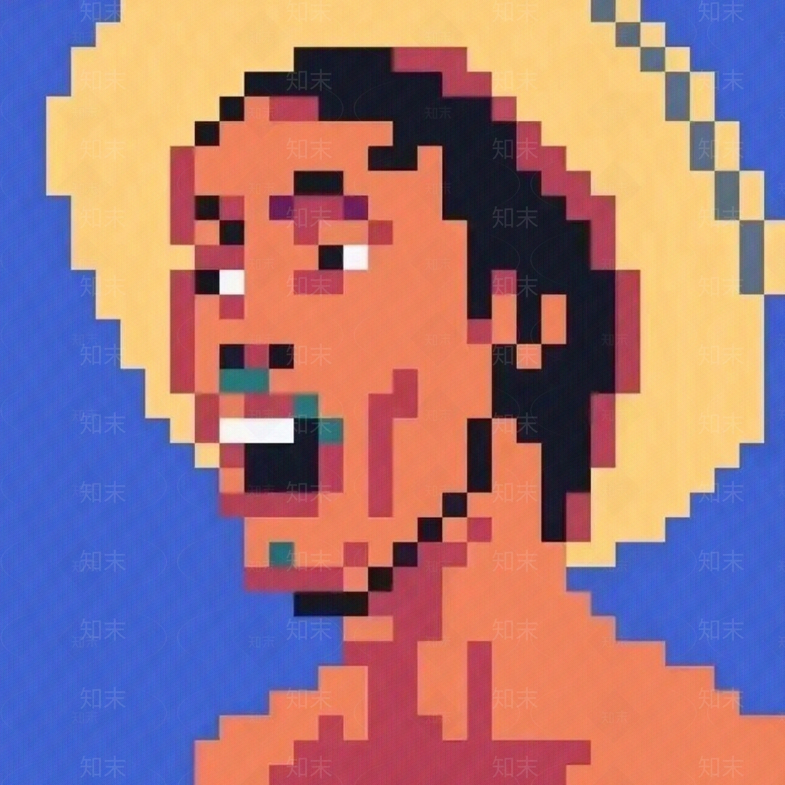 法式刘海柱马赛克装饰画贴图下载【ID:1161868216】