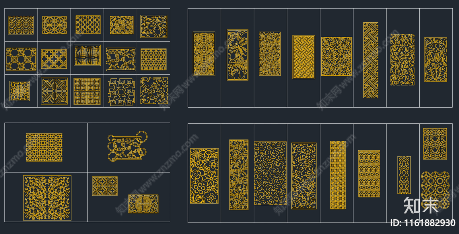 德国雕花图块施工图下载【ID:1161882930】
