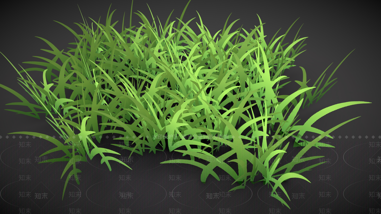 程式化的草3D模型下载【ID:1161888243】