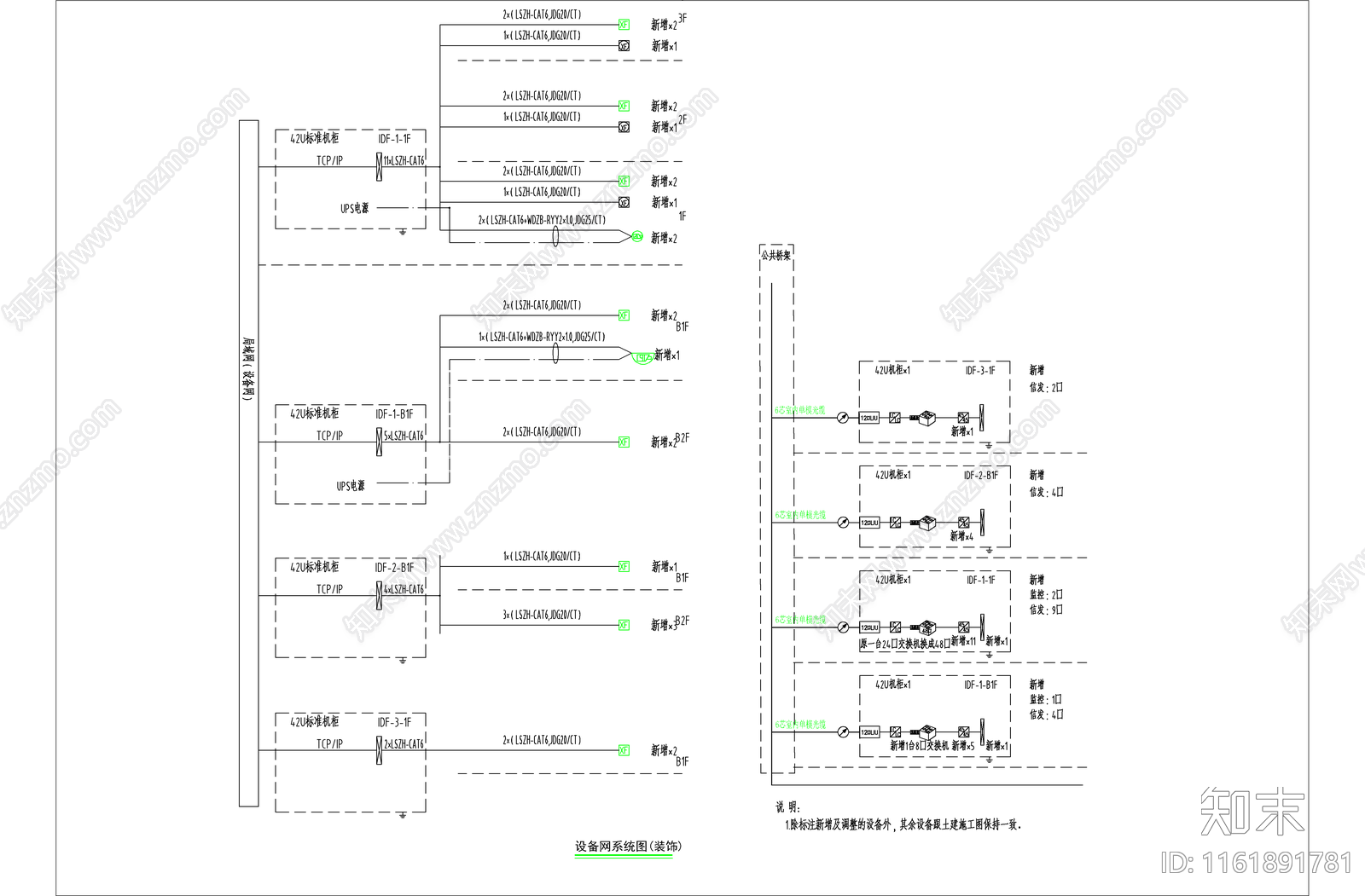 东城国际商业中心工程弱电图cad施工图下载【ID:1161891781】