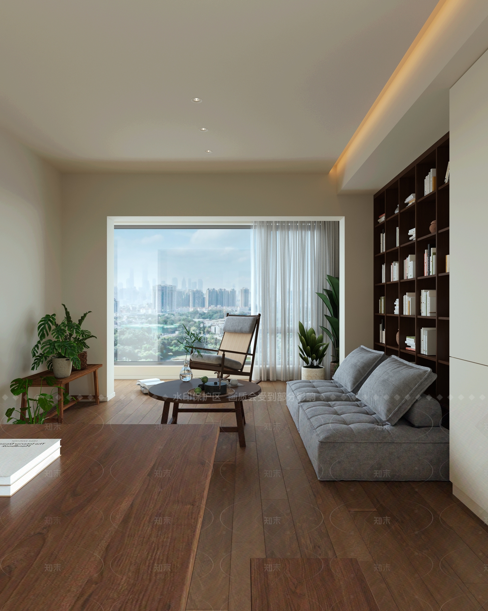 现代书房3D模型下载【ID:1214605797】