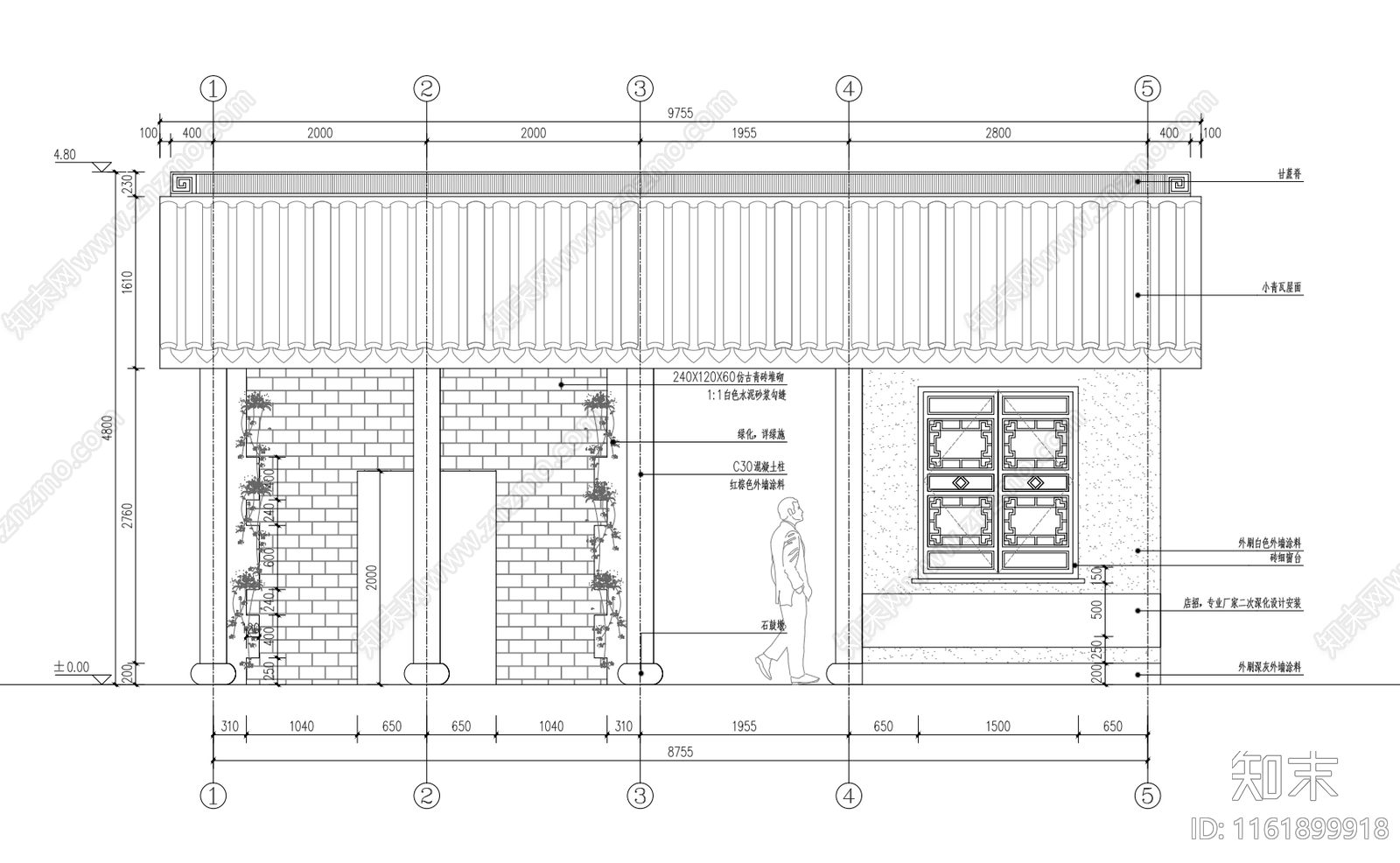 建筑翻建改造详图cad施工图下载【ID:1161899918】