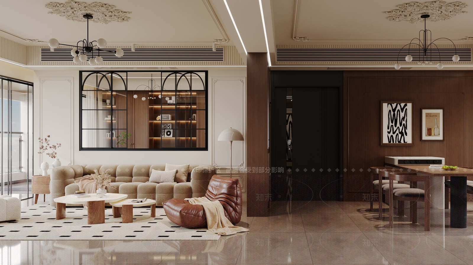 法式书房3D模型下载【ID:1214605748】