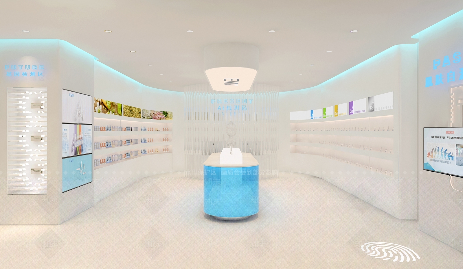 现代美妆店SU模型下载【ID:1162185900】