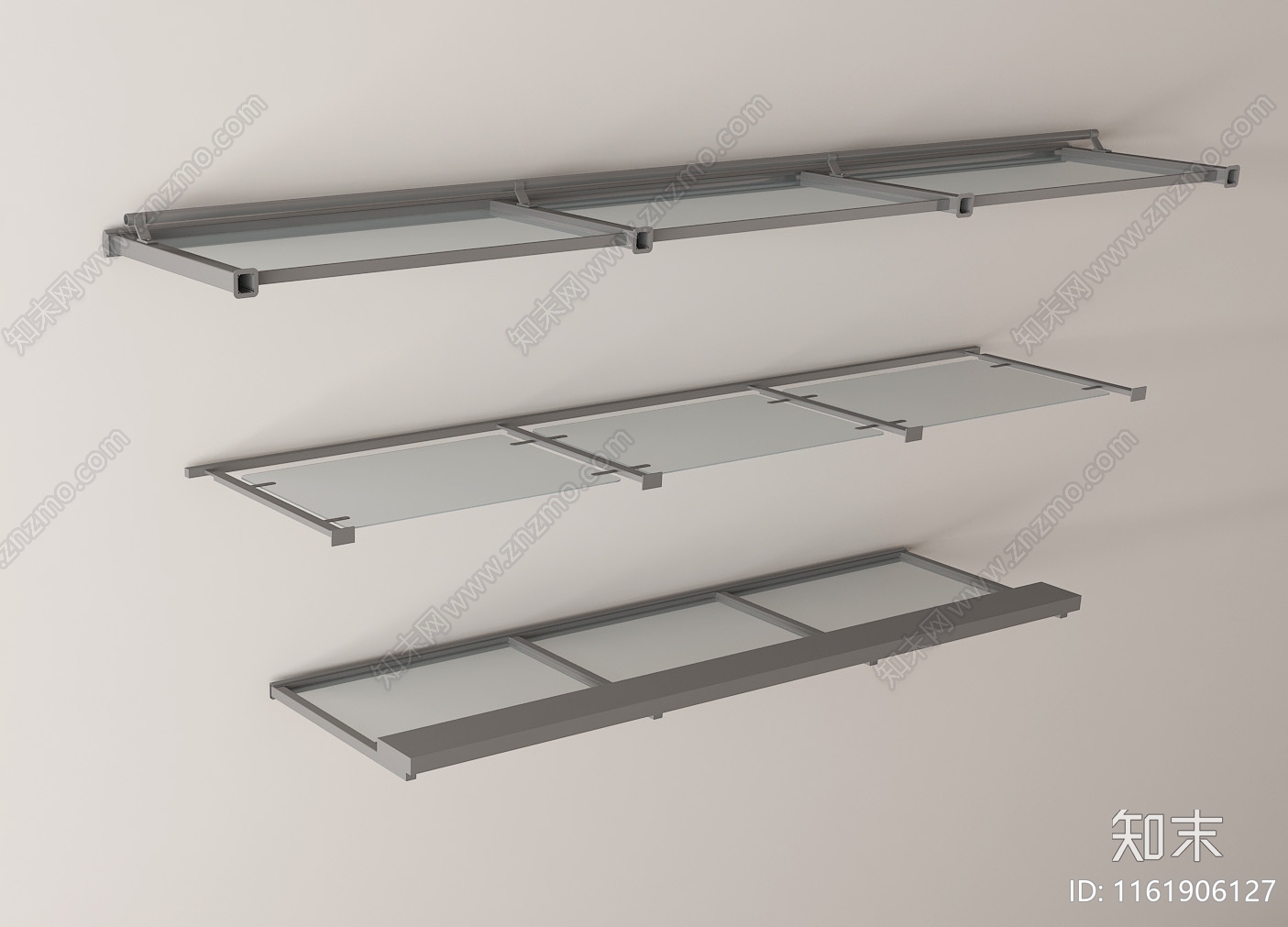 现代玻璃钢遮雨棚3D模型下载【ID:1161906127】