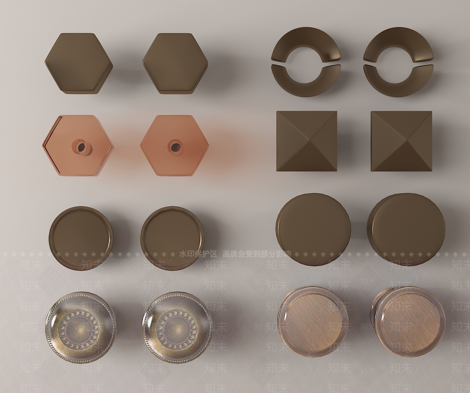 现代复古抽屉把手SU模型下载【ID:1161910143】