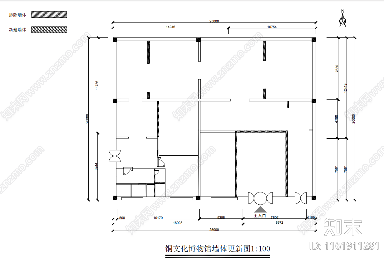 铜文化博物馆图纸施工图下载【ID:1161911281】