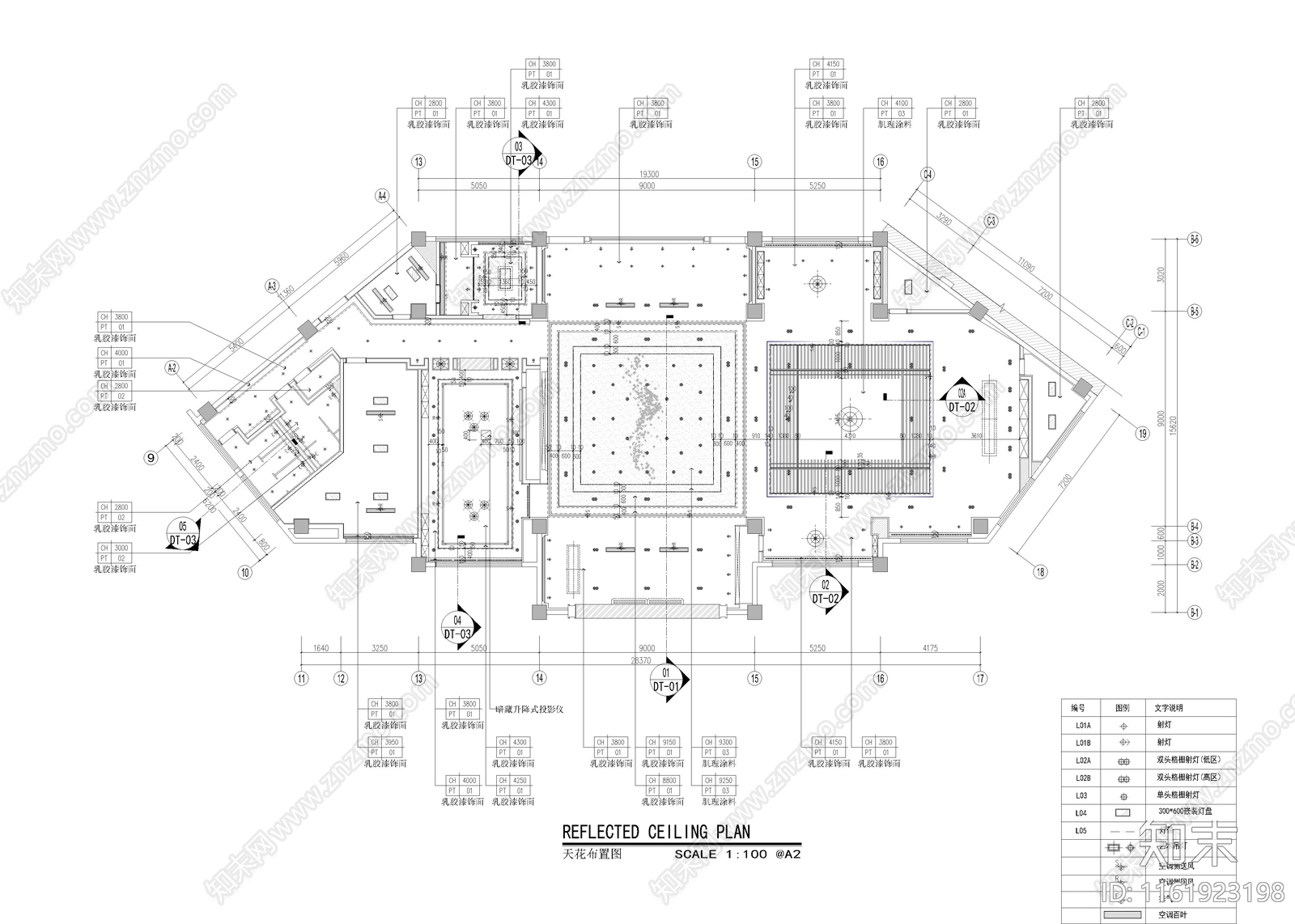 450㎡售楼处cad施工图下载【ID:1161923198】