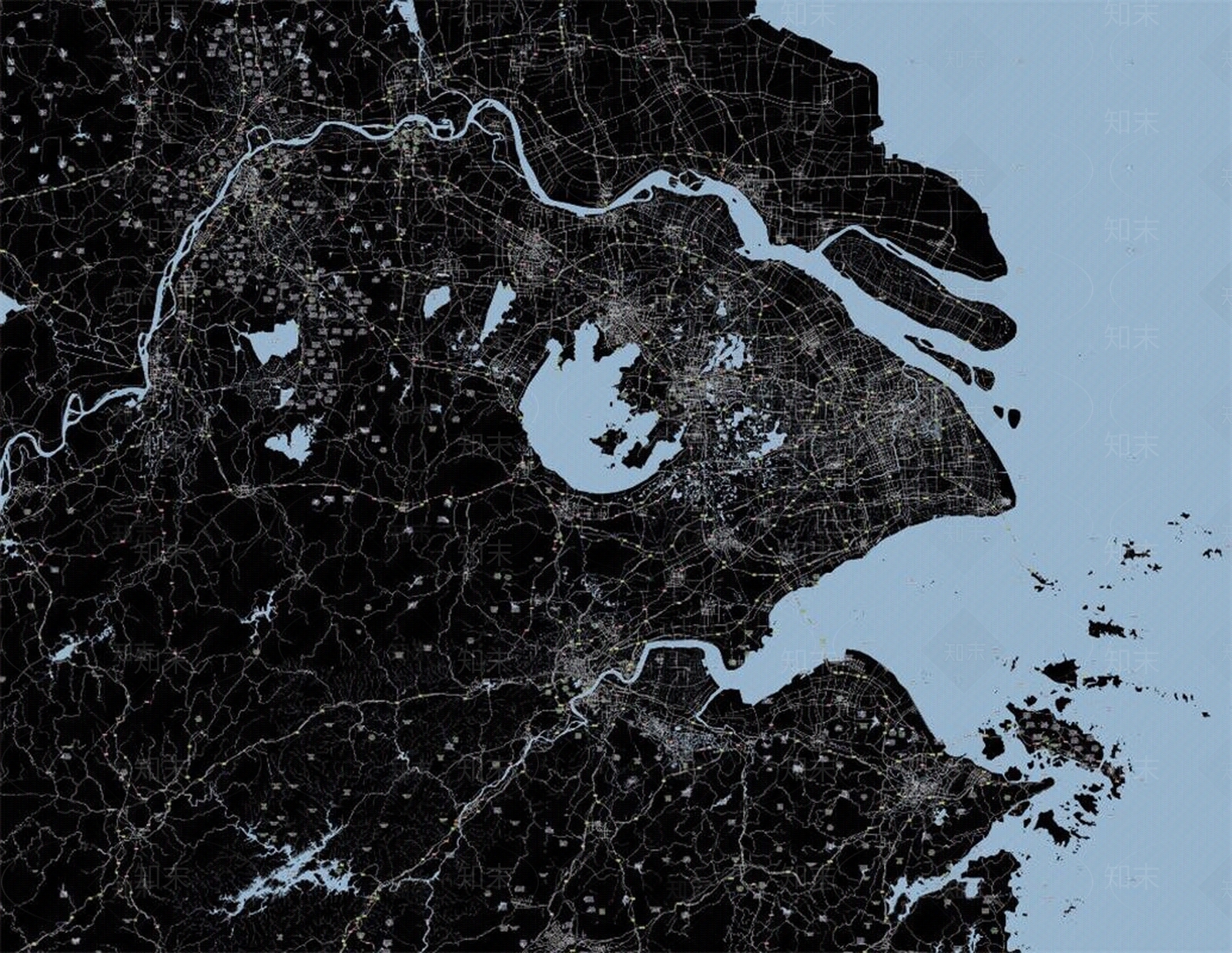 免抠城市长江三角洲道路肌理底图psd贴图下载【ID:1161926818】